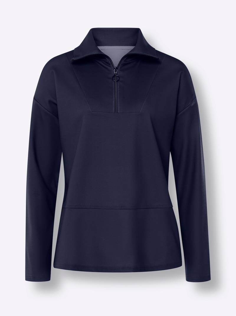 Sweatshirt in marine von heine