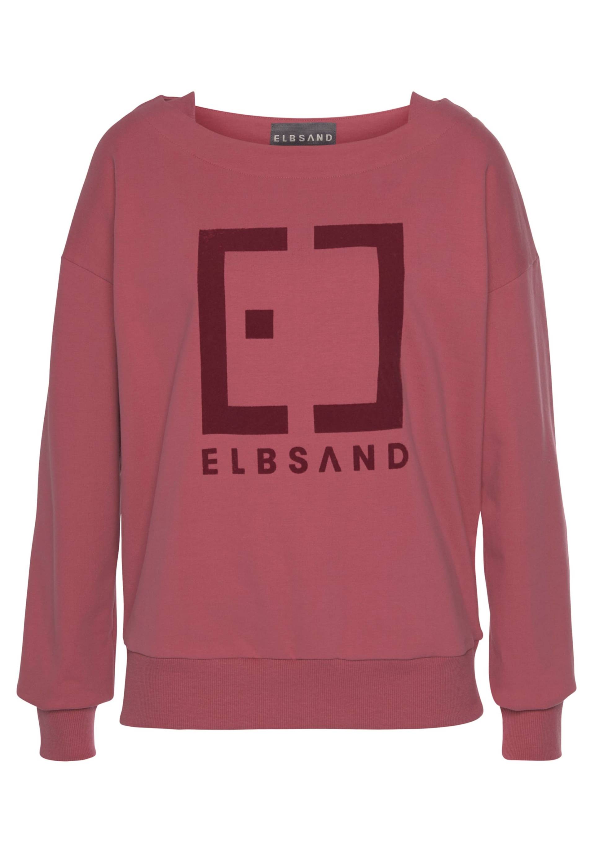 Sweatshirt in mauve von Elbsand