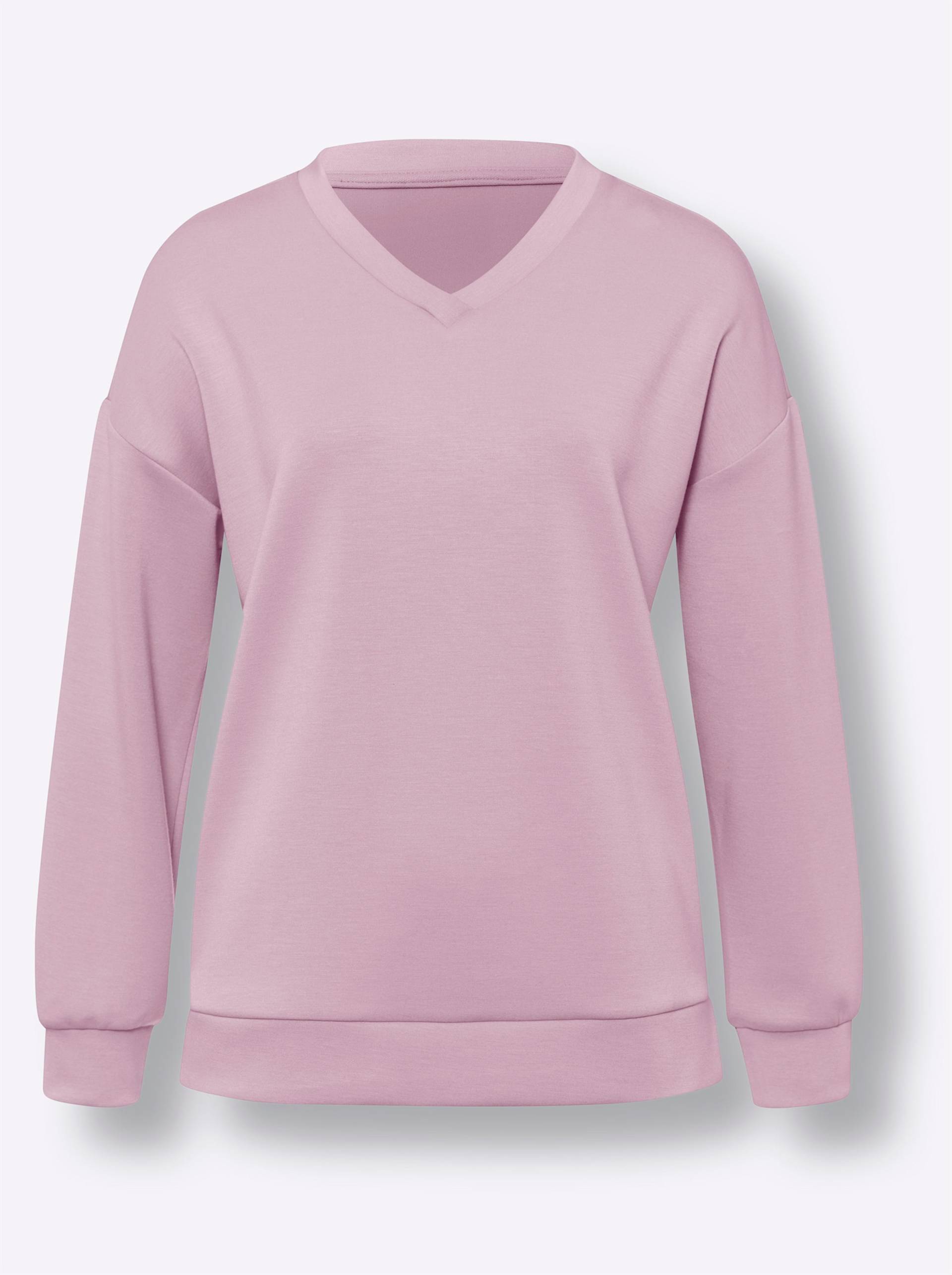 Sweatshirt in mauve von heine