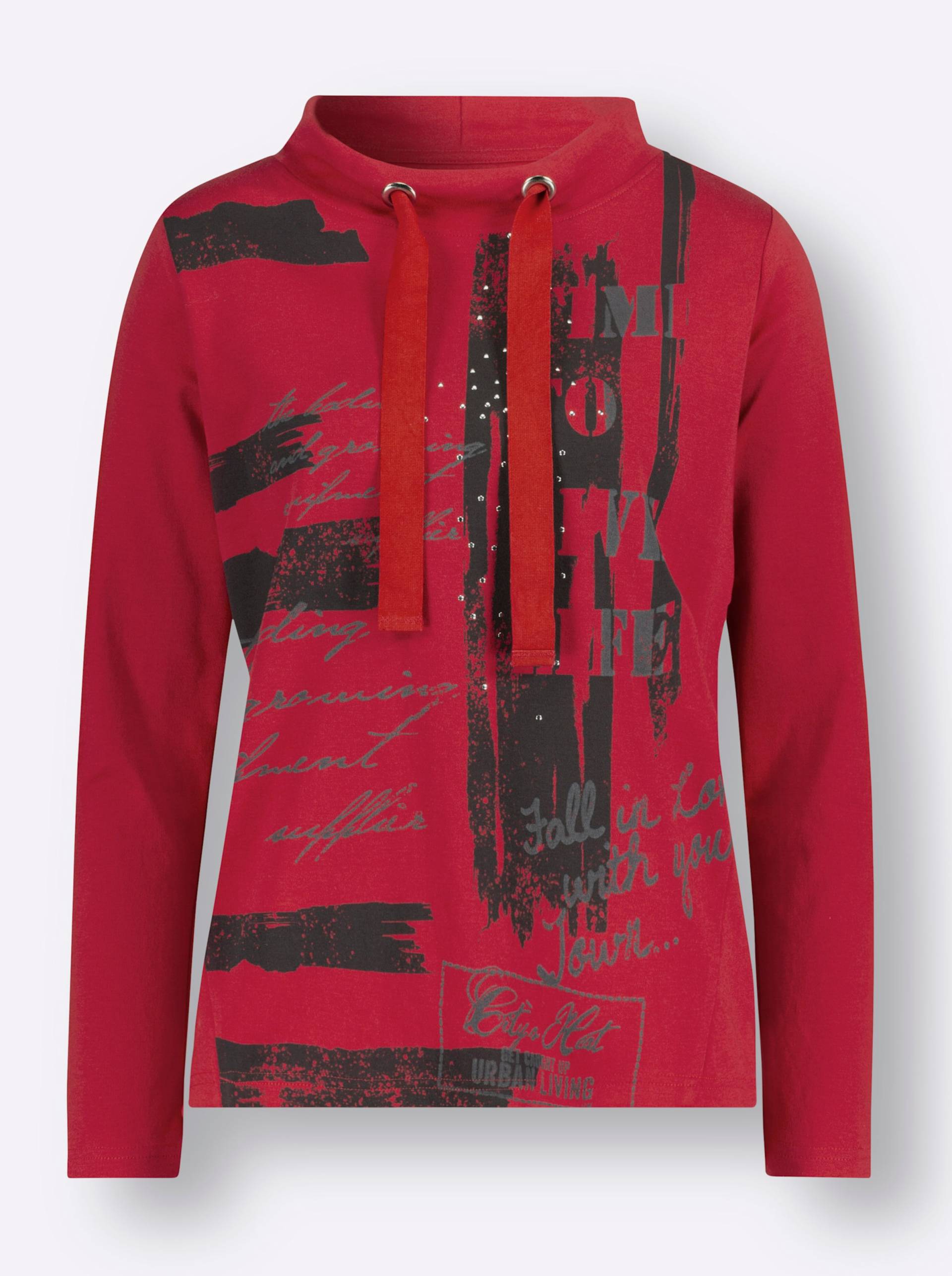 Sweatshirt in rot von heine