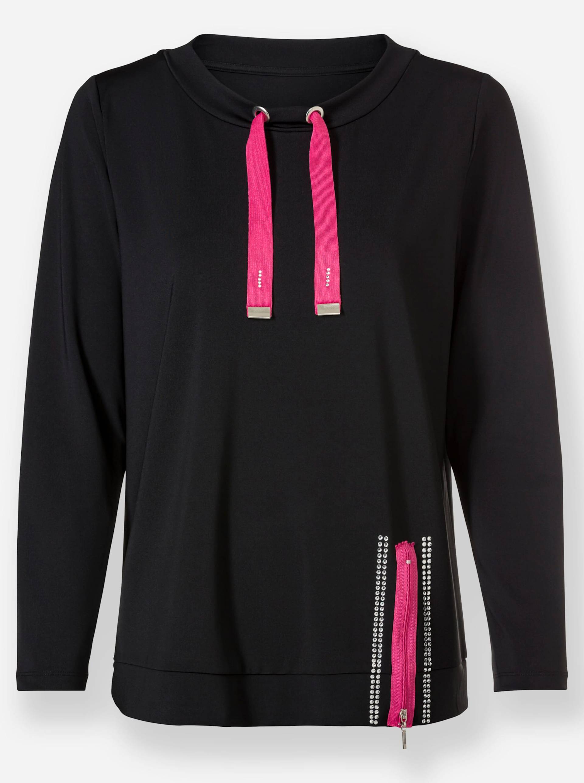 Sweatshirt in schwarz von heine