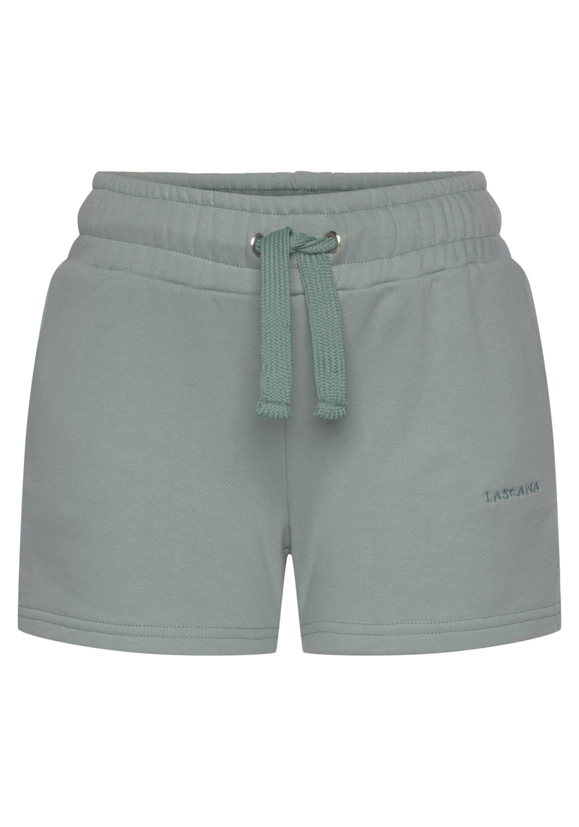 Sweatshorts in salbeigrün von LASCANA