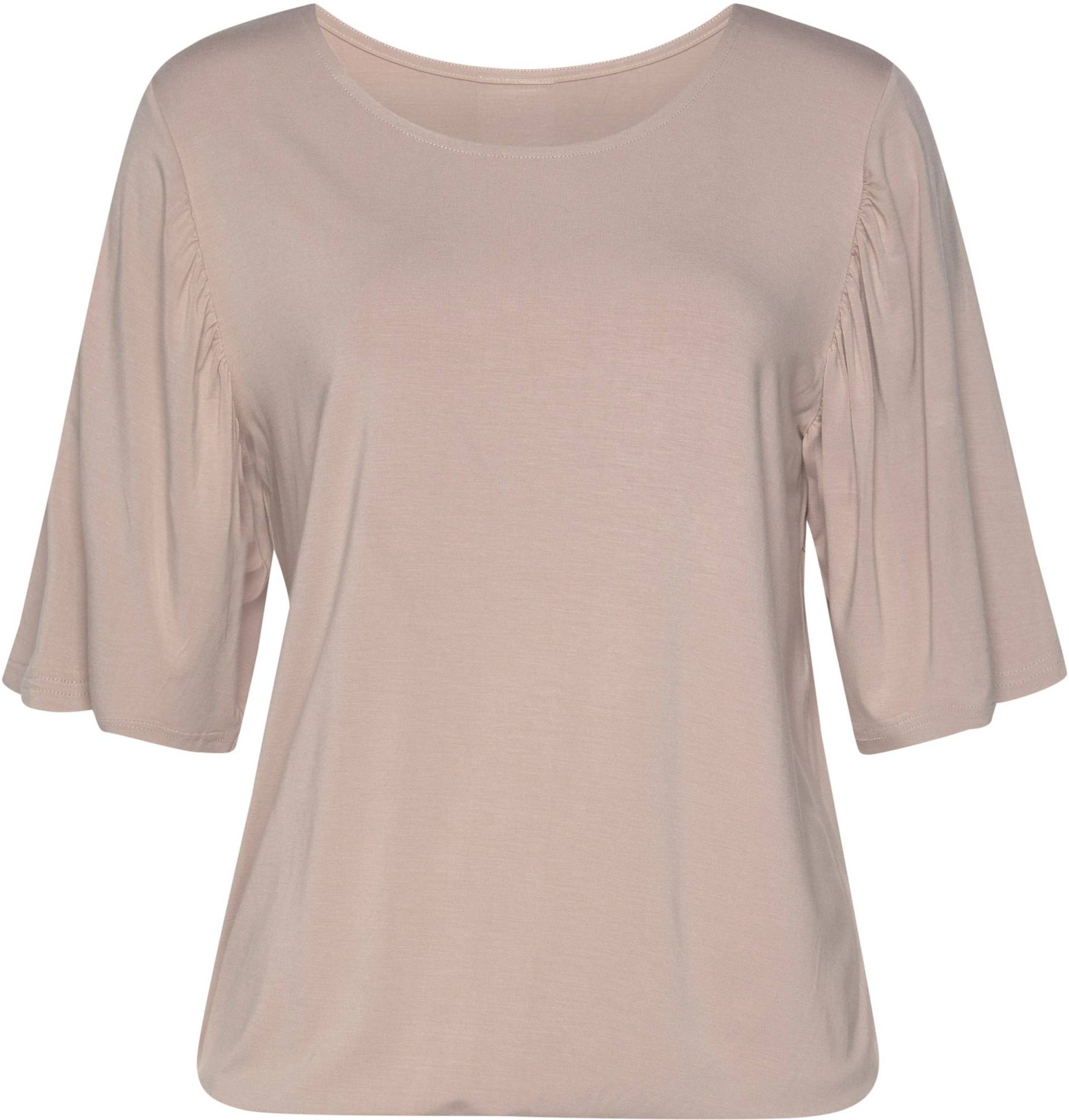 T-Shirt in sand, schwarz von Vivance