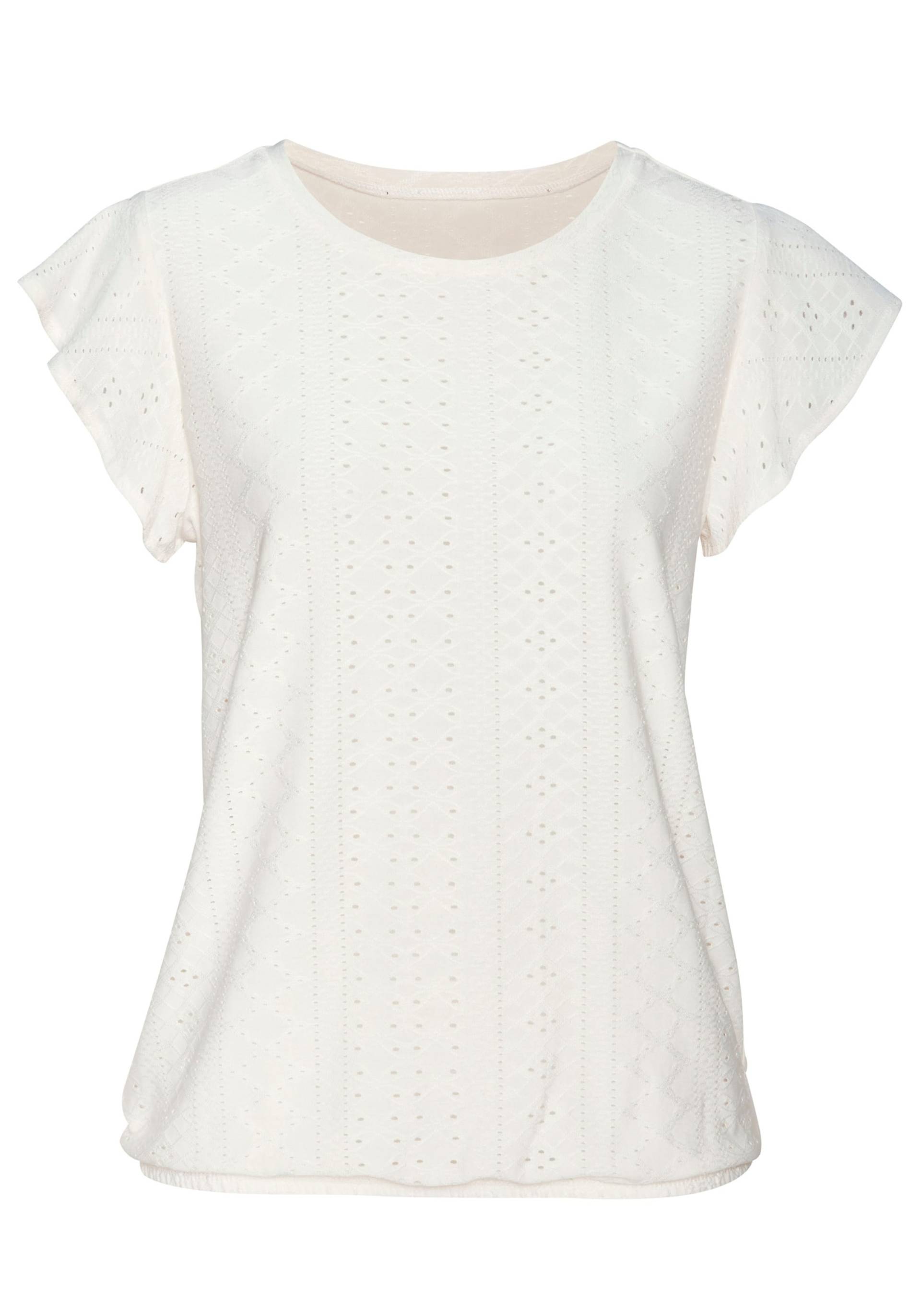 T-Shirt in creme, schwarz von Vivance