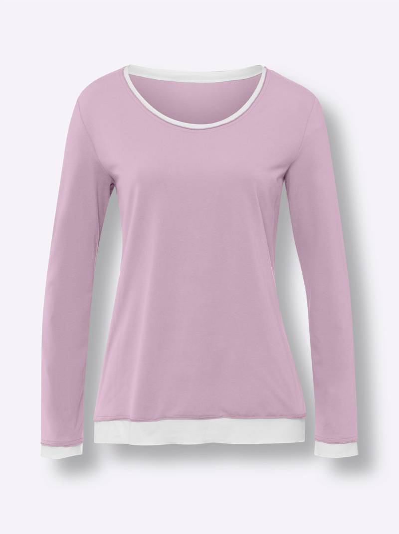 T-Shirt in rosé-ecru von heine