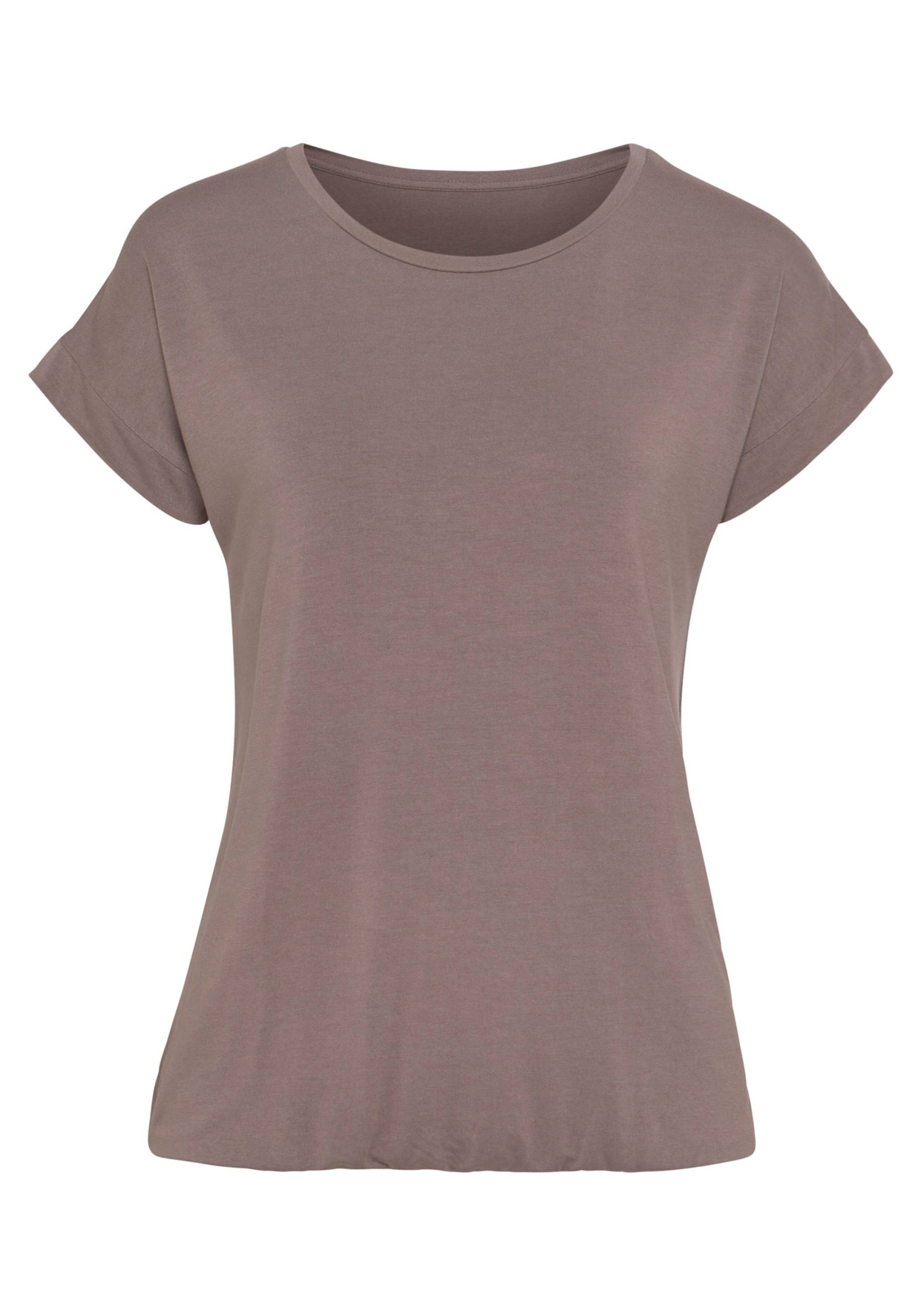 T-Shirt in taupe, schwarz von Vivance