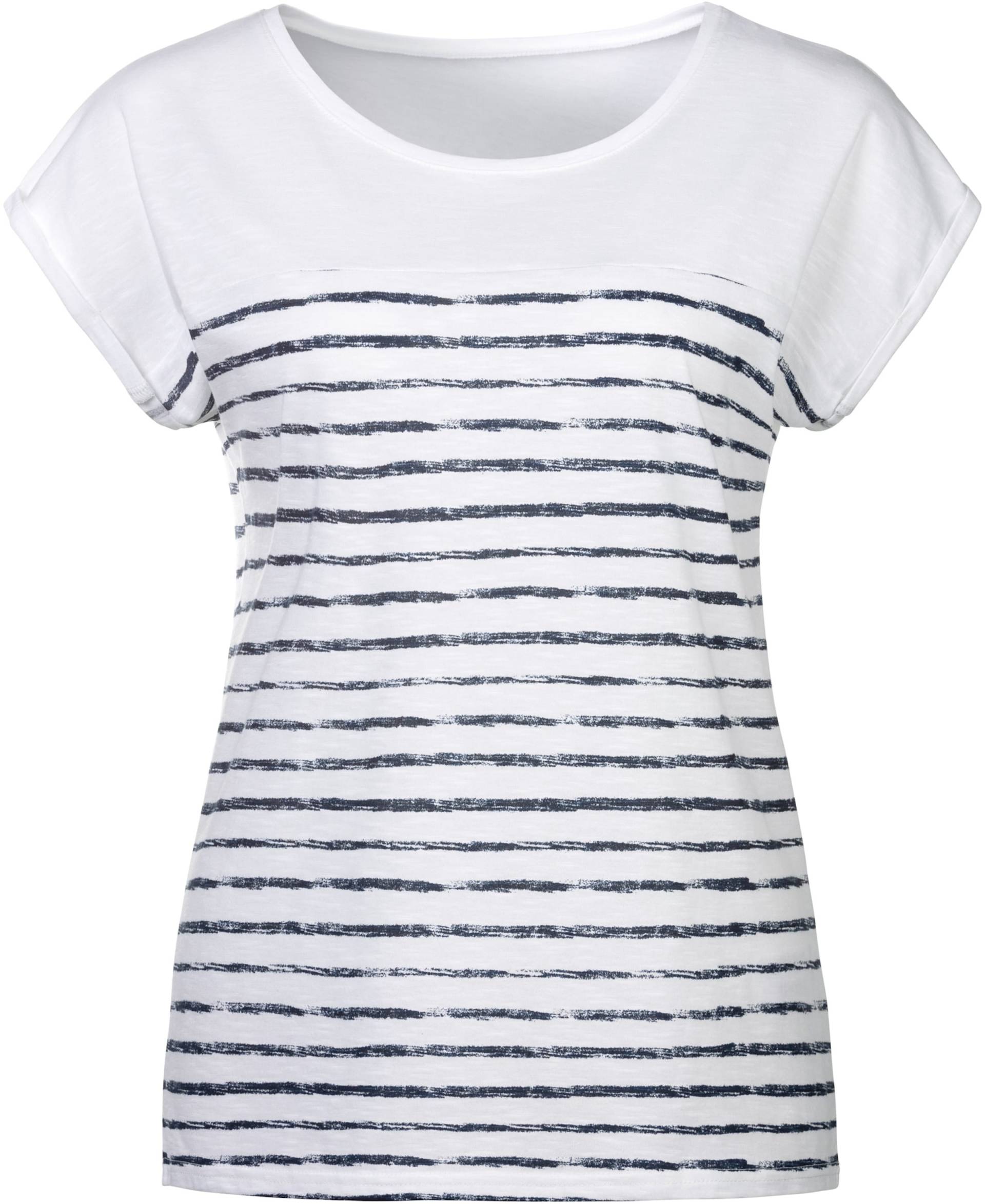 T-Shirt in weiss-navy von Beachtime