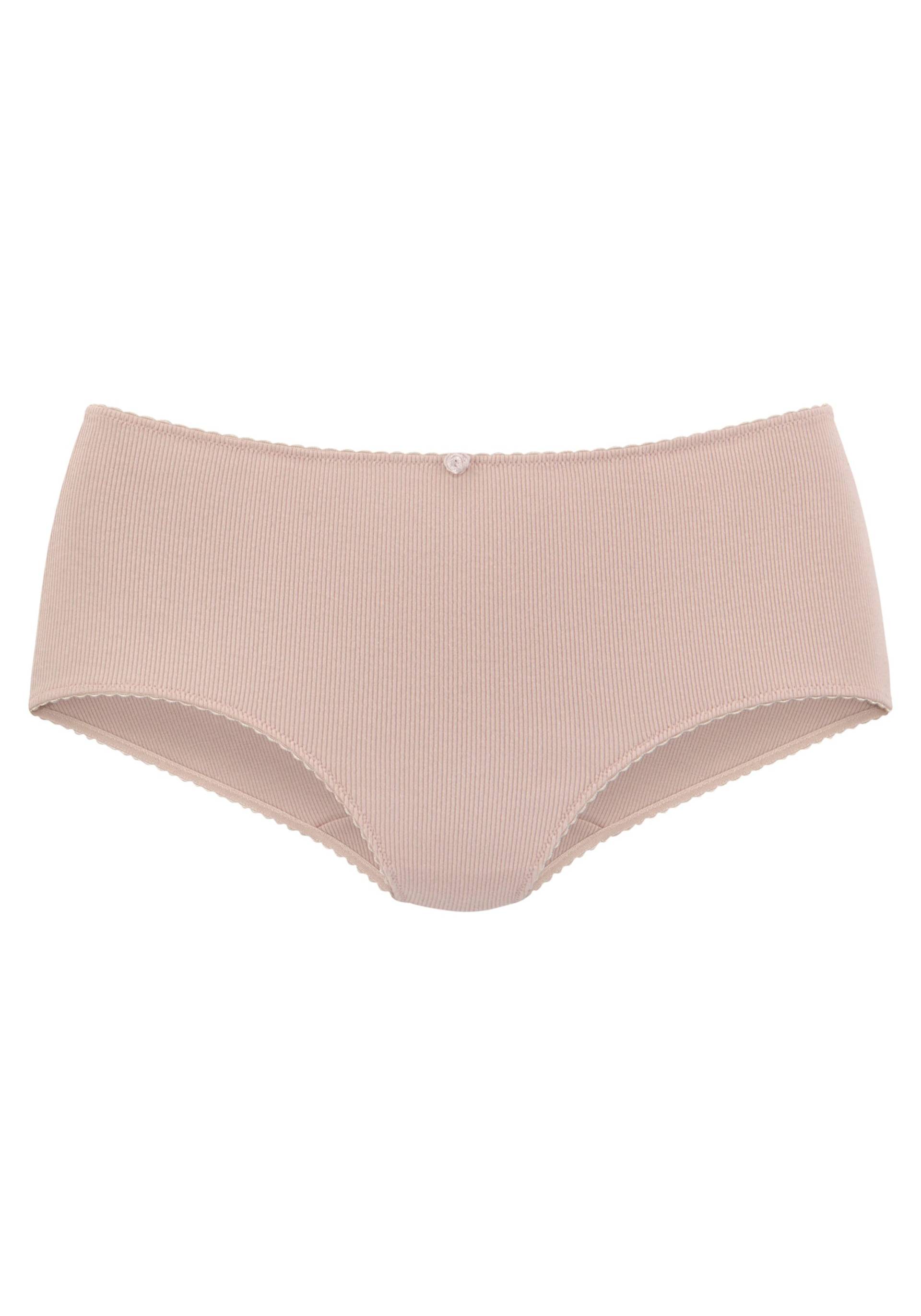 Taillenslip in rosé, creme, schwarz von Vivance