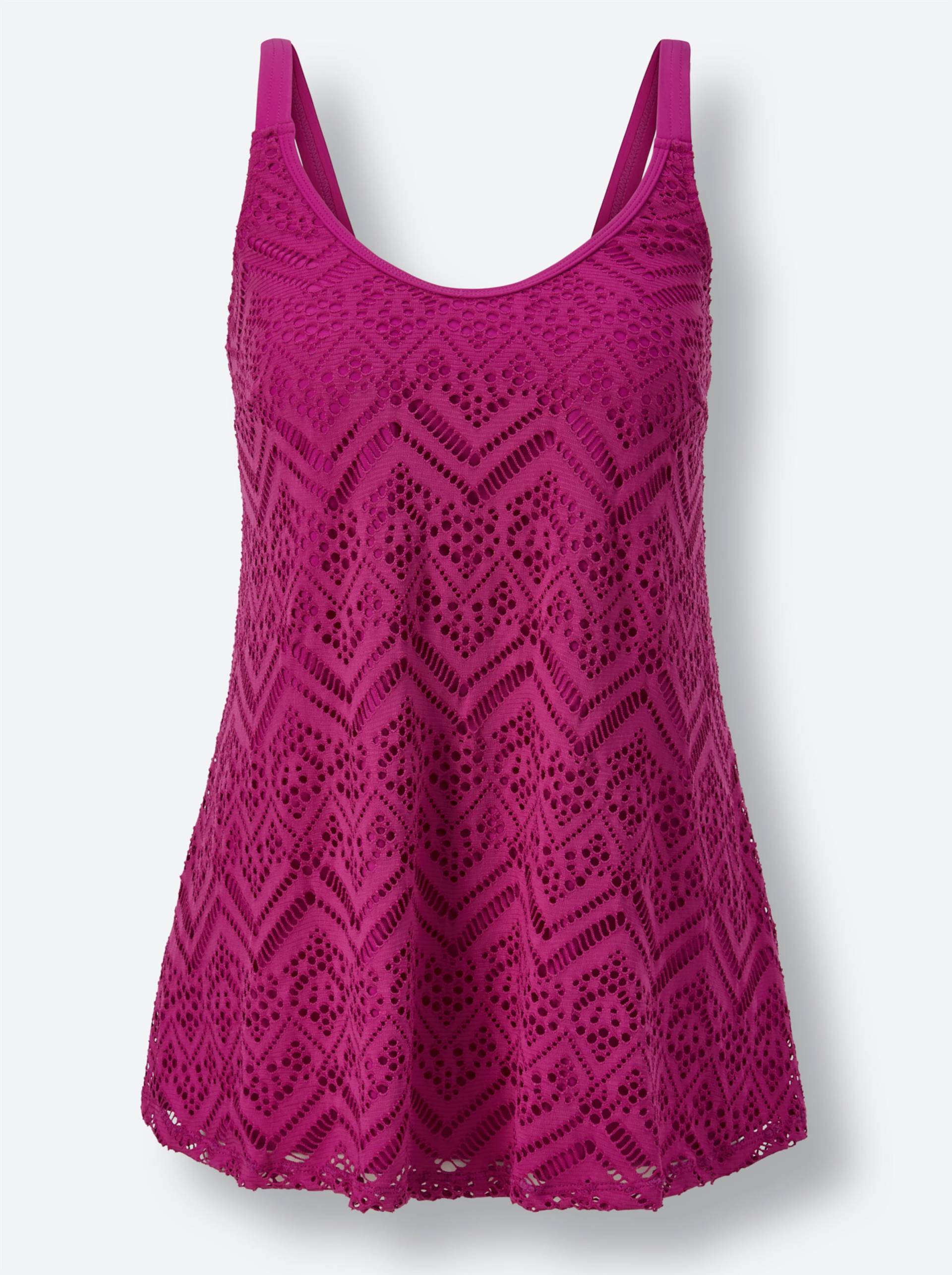 Oversized-Tankini-Top in magenta von feel good