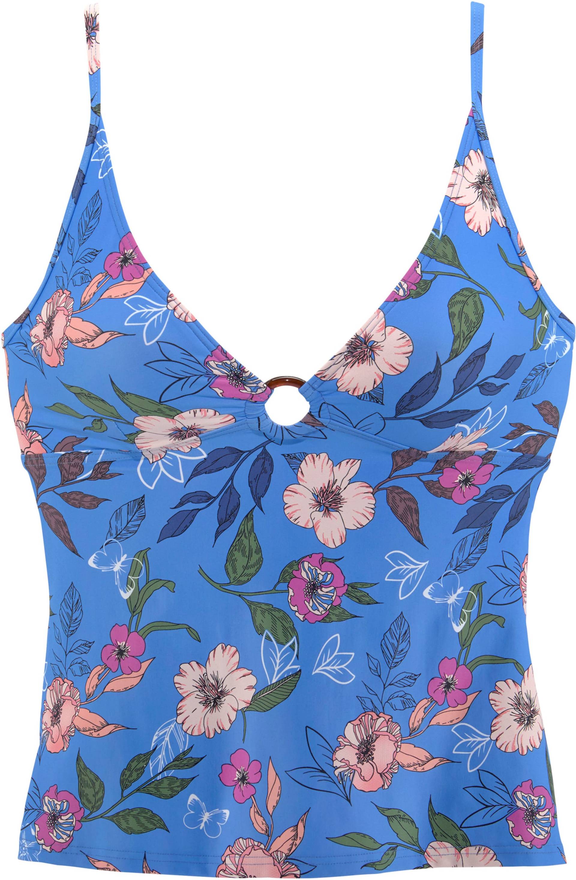 Tankini-Top in blau-bedruckt von s.Oliver