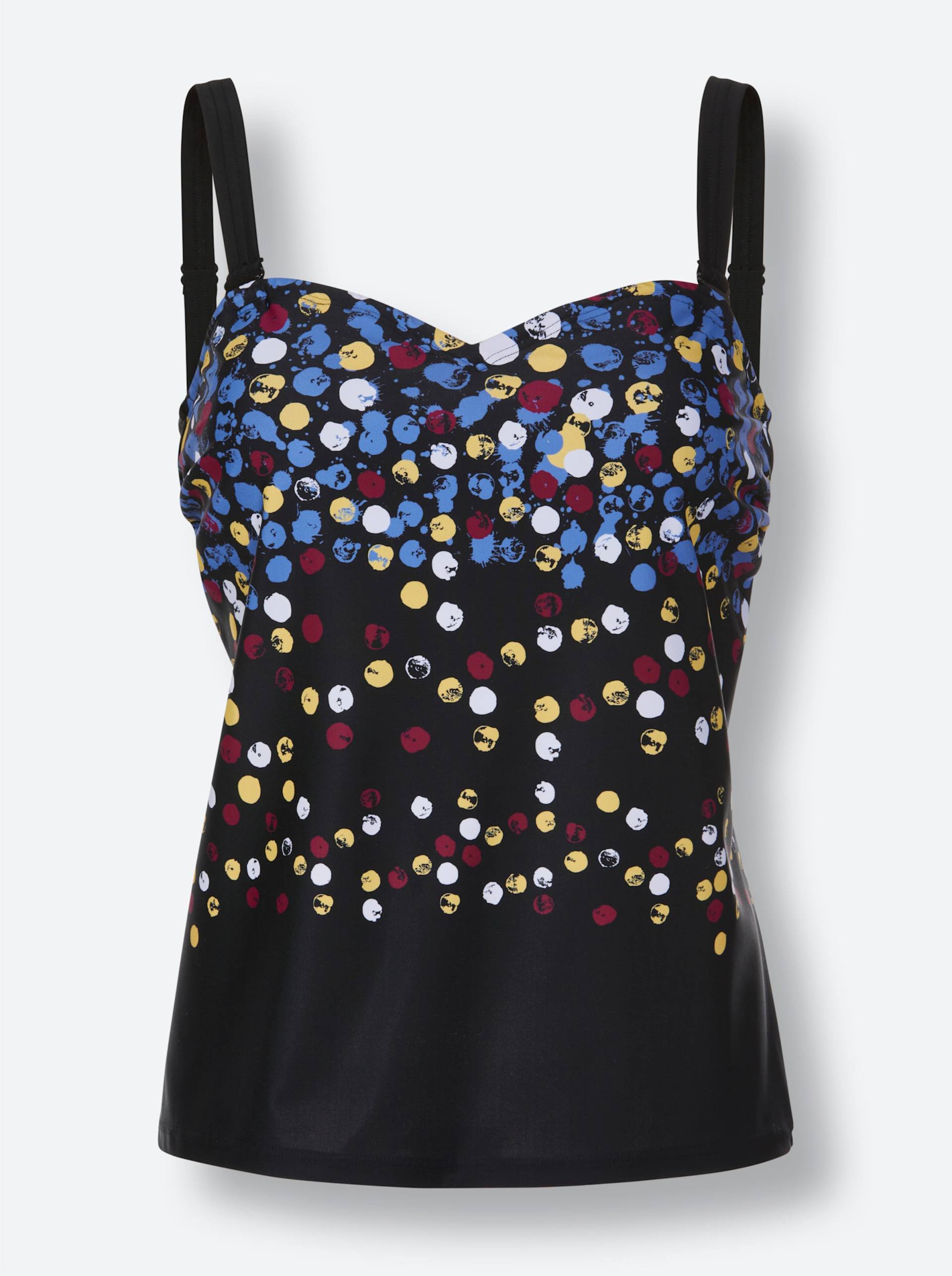 Tankini-Top in schwarz-getupft von feel good