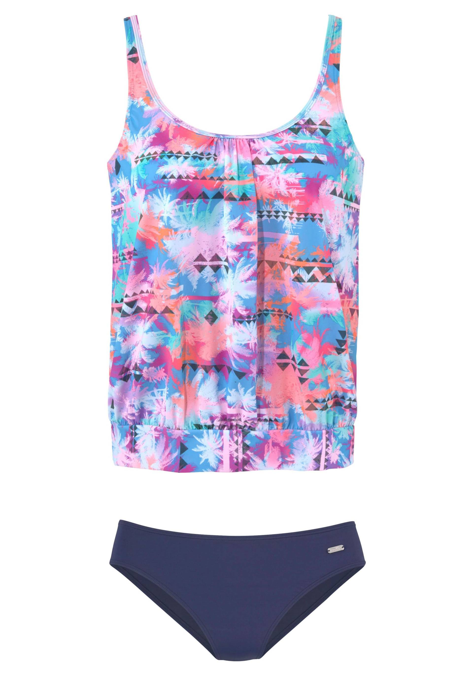 Tankini in pink-blau-bedruckt von Venice Beach