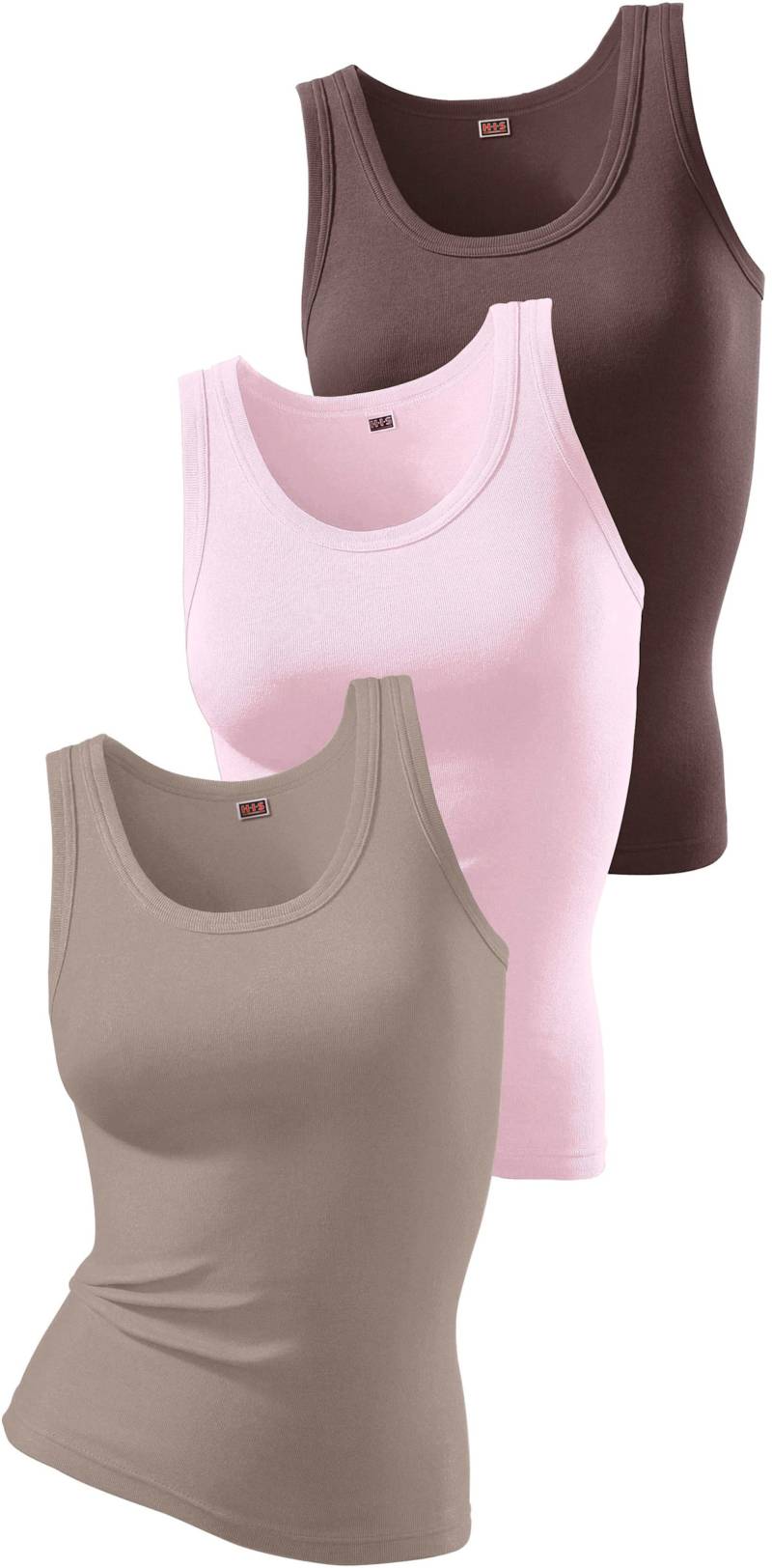 Tanktop in braun, rosa, taupe von H.I.S