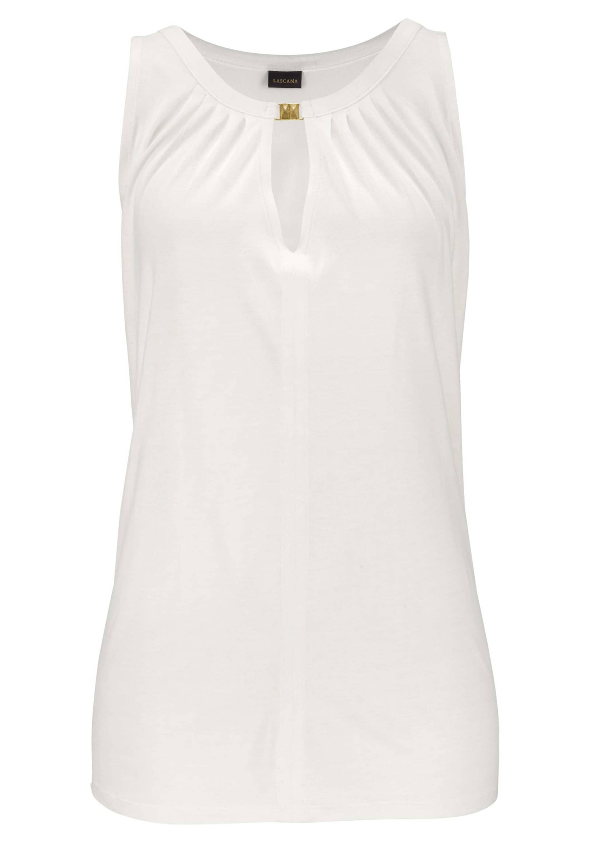 Tanktop in creme von LASCANA