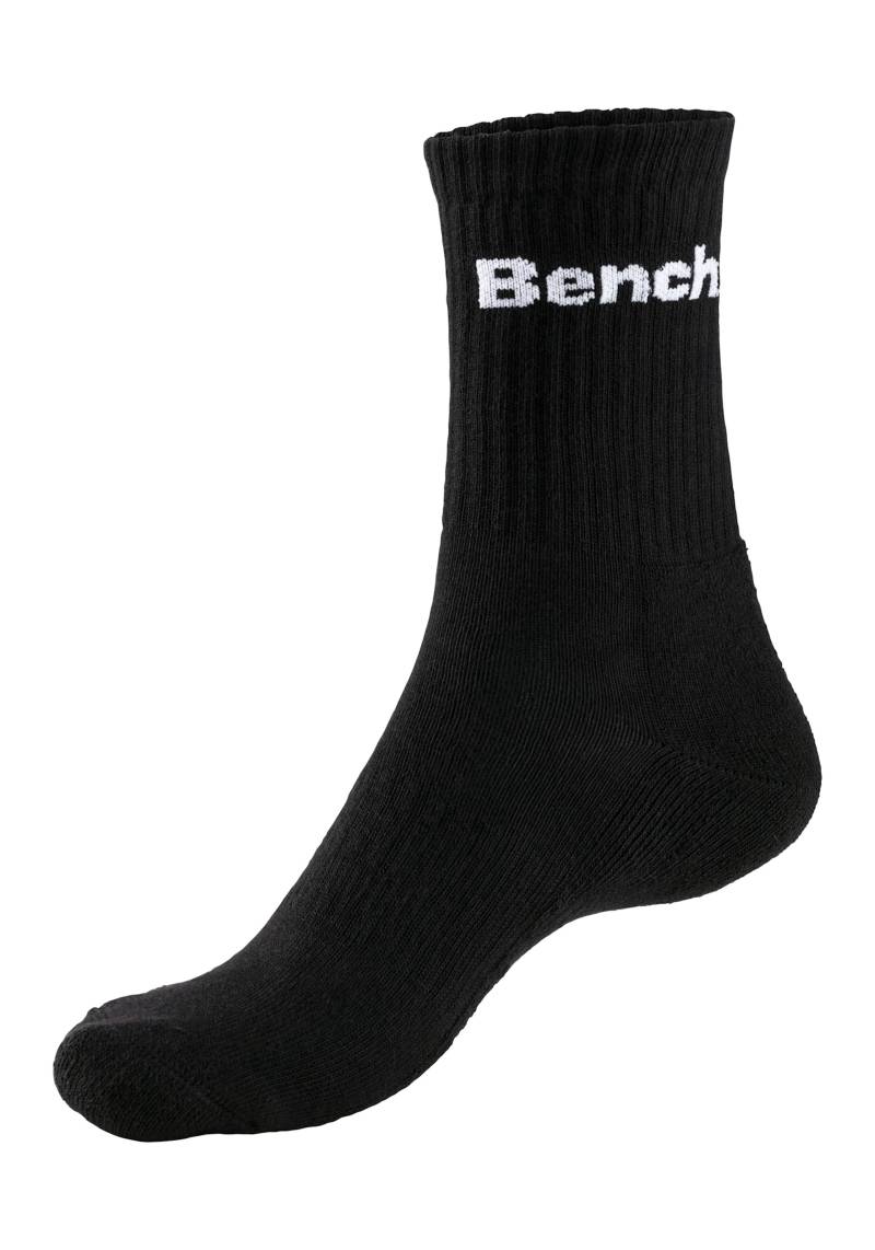 Tennissocken in 2x schwarz, 2x weiss, 2x grau-meliert von Bench.