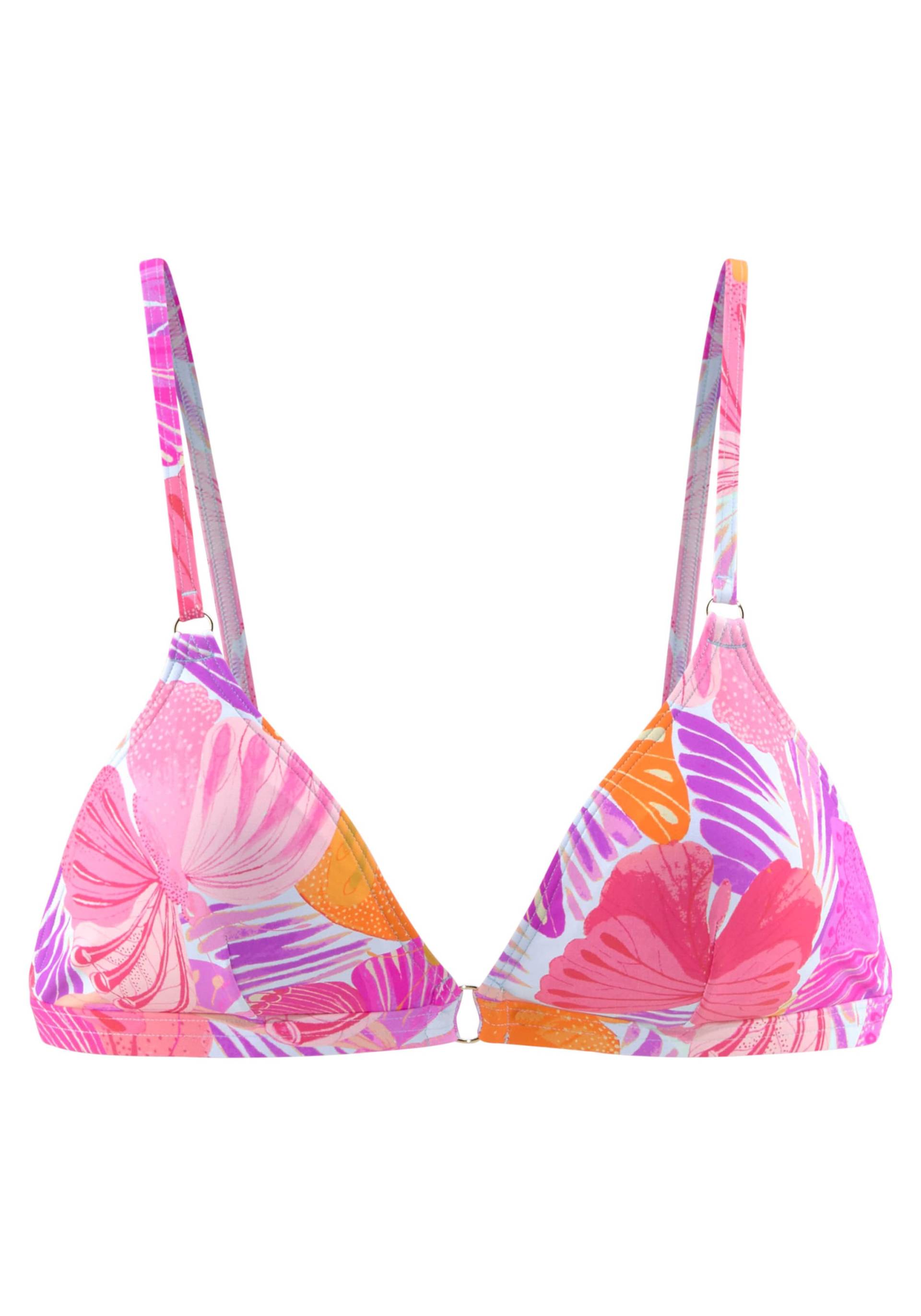 Triangel-Bikini-Top in lila-orange von Sunseeker