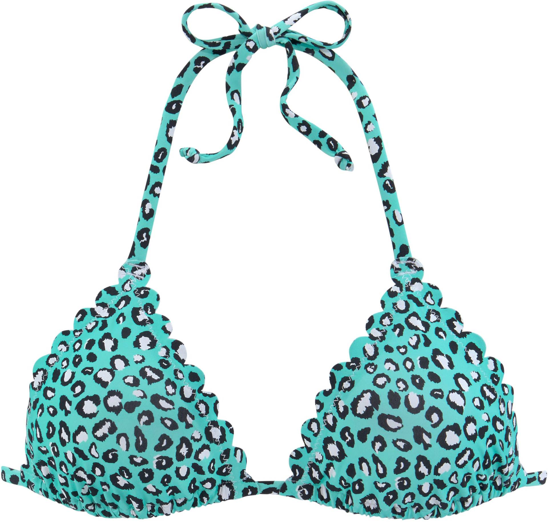 Triangel-Bikini-Top in mint-bedruckt von LASCANA