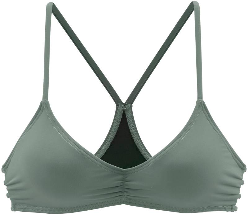 Triangel-Bikini-Top in oliv von Bench.