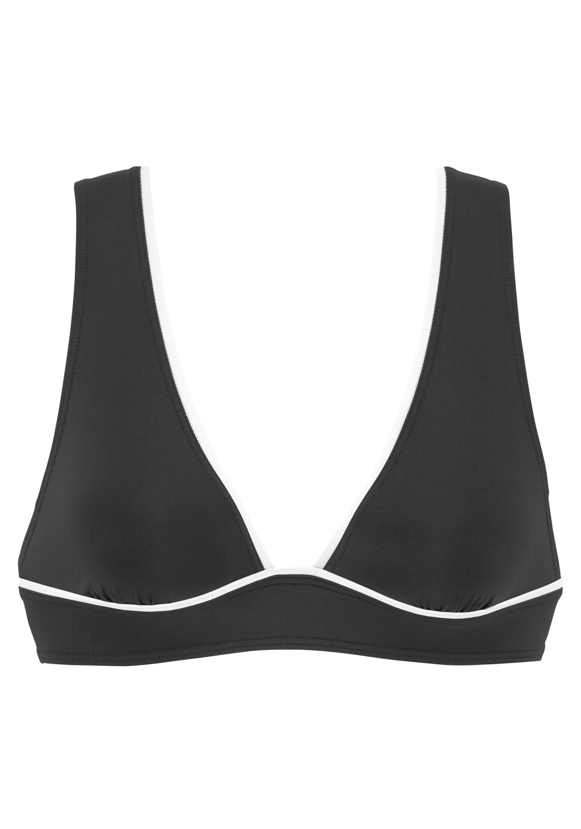 Triangel-Bikini-Top in schwarz von Vivance