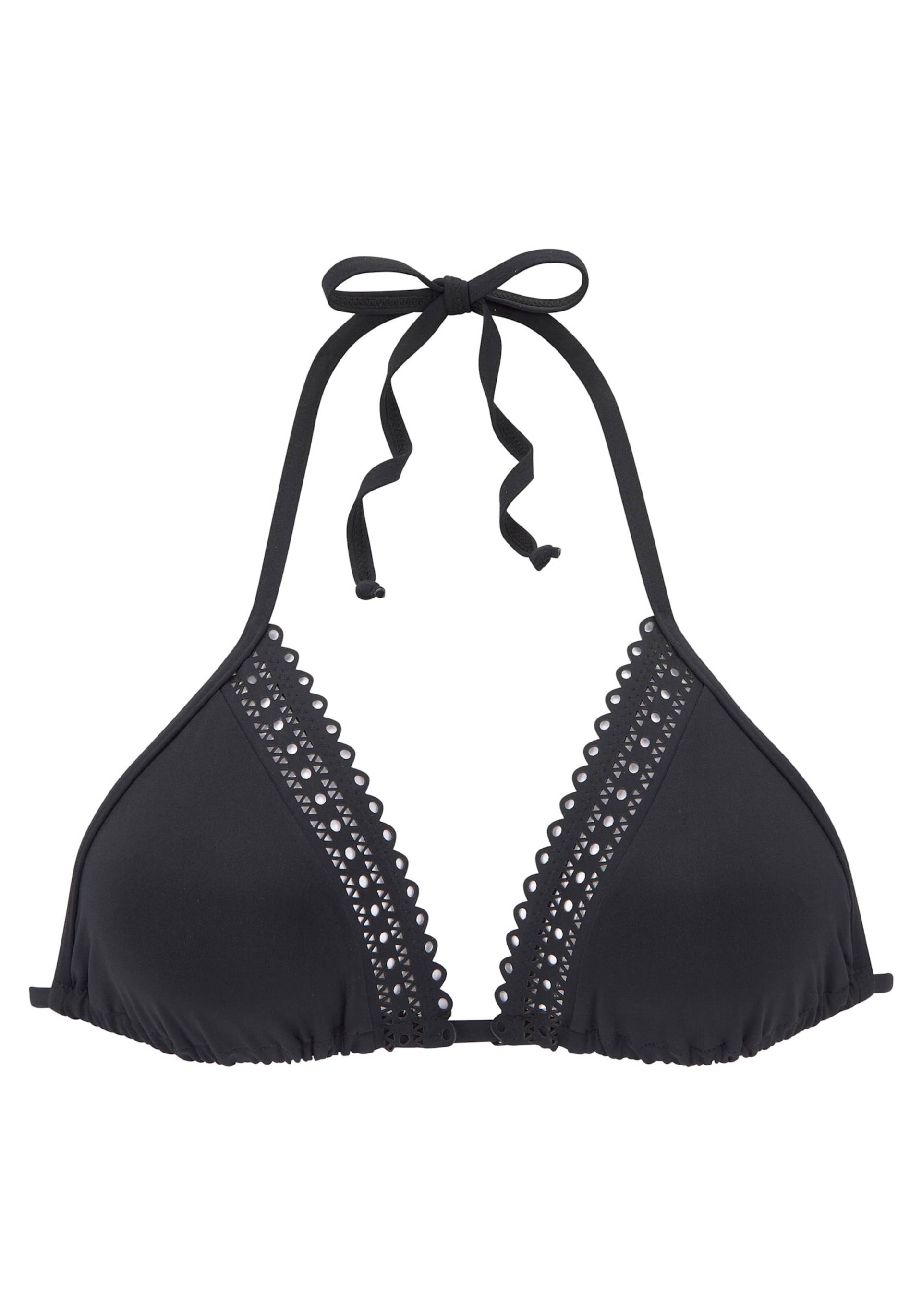 Triangel-Bikini-Top in schwarz von s.Oliver