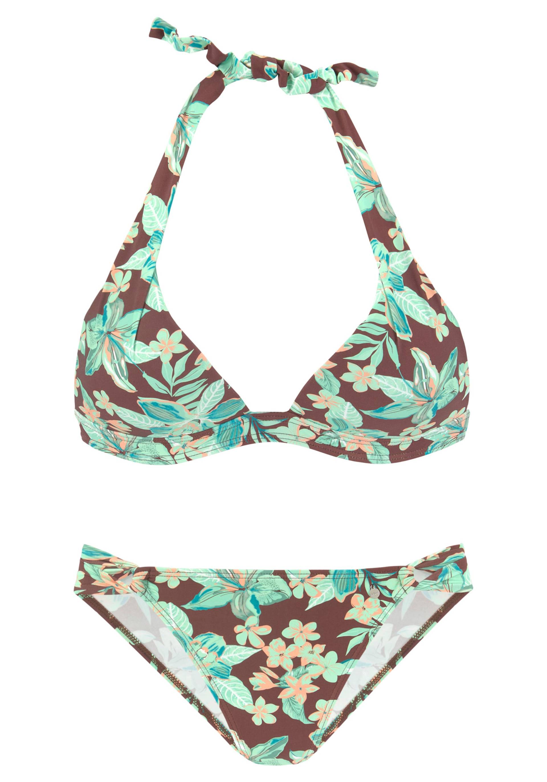 Triangel-Bikini in coffee-mint von s.Oliver