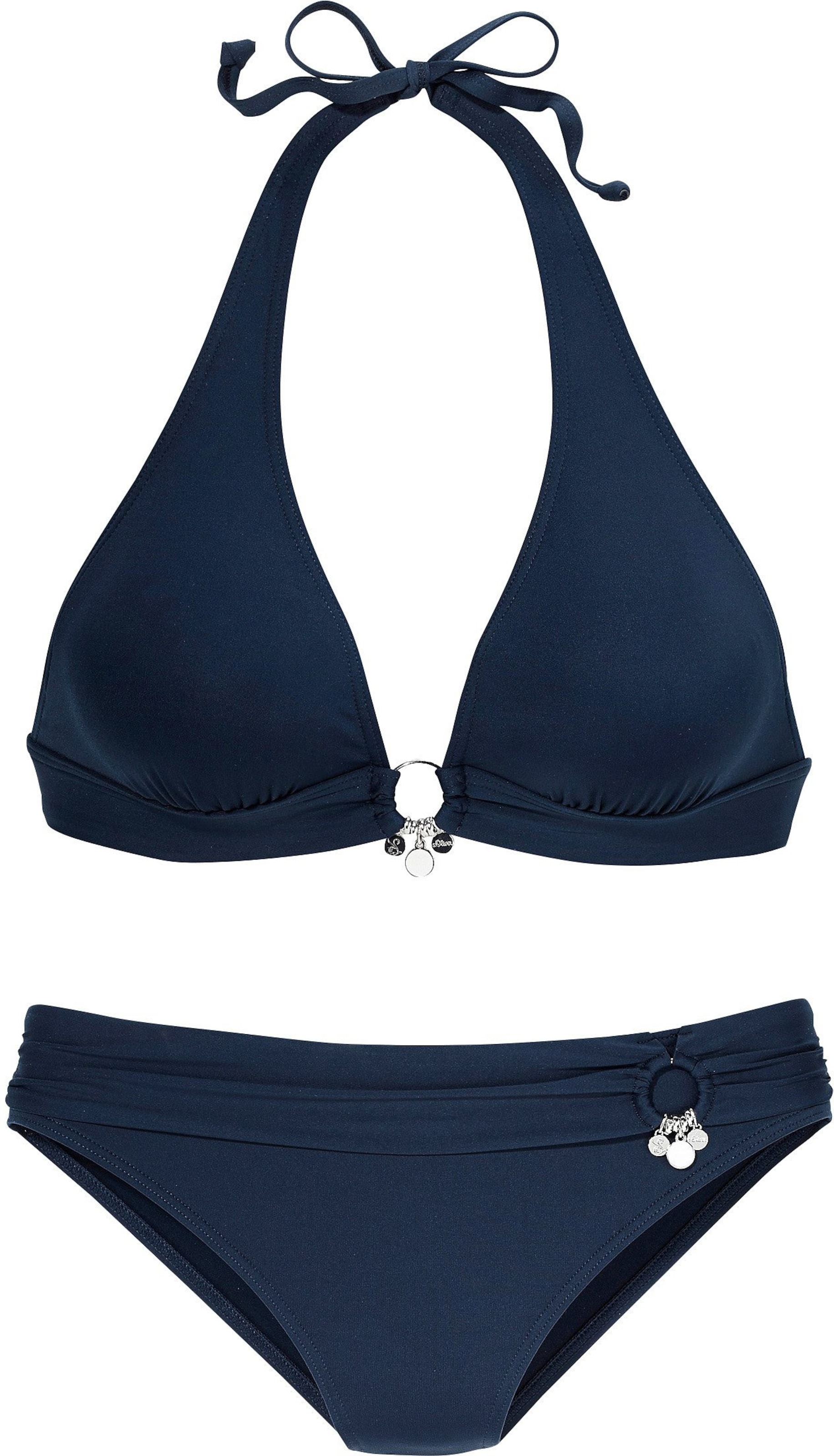 Triangel-Bikini in dunkelblau von s.Oliver