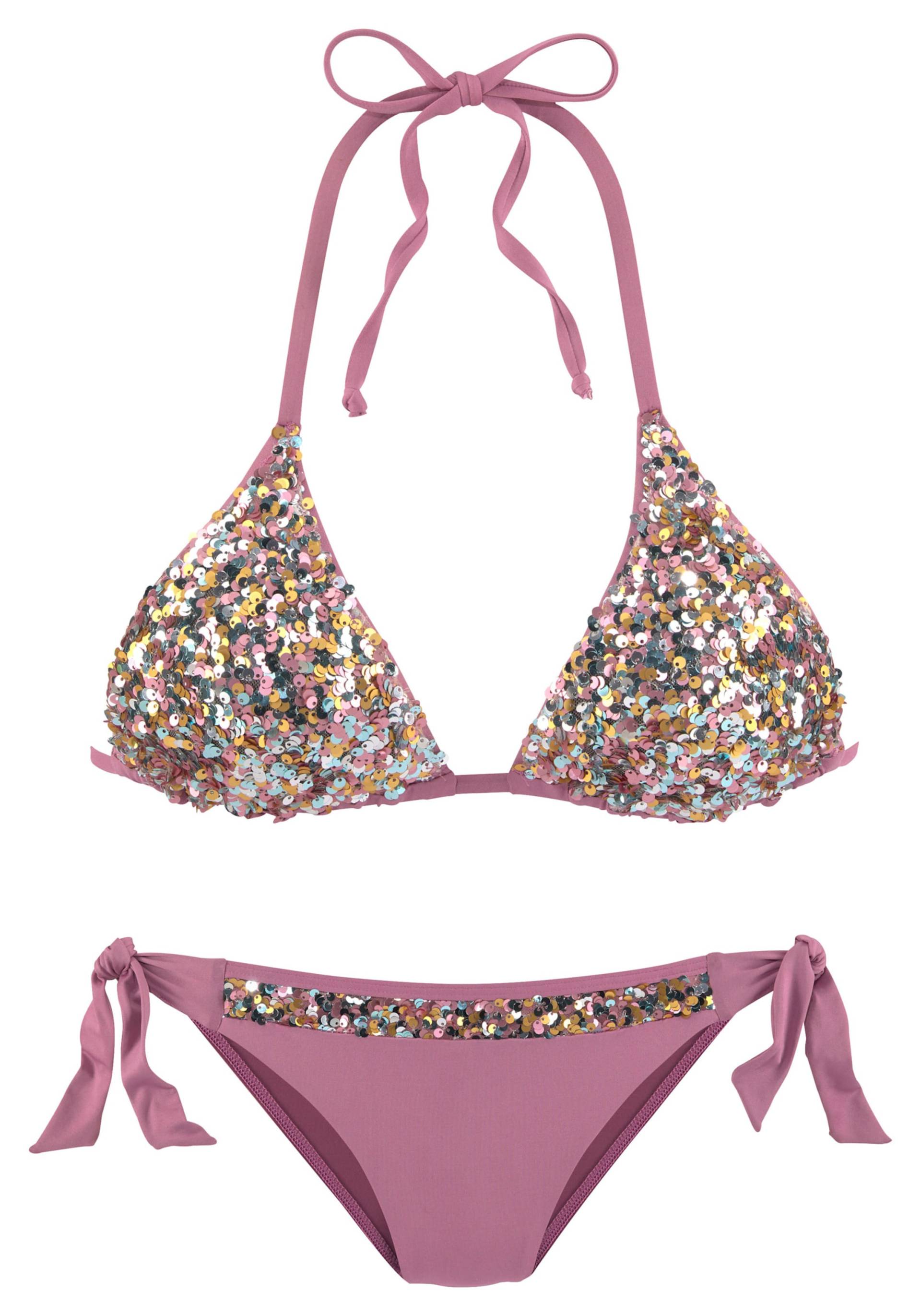 Triangel-Bikini in rosenholz von LASCANA