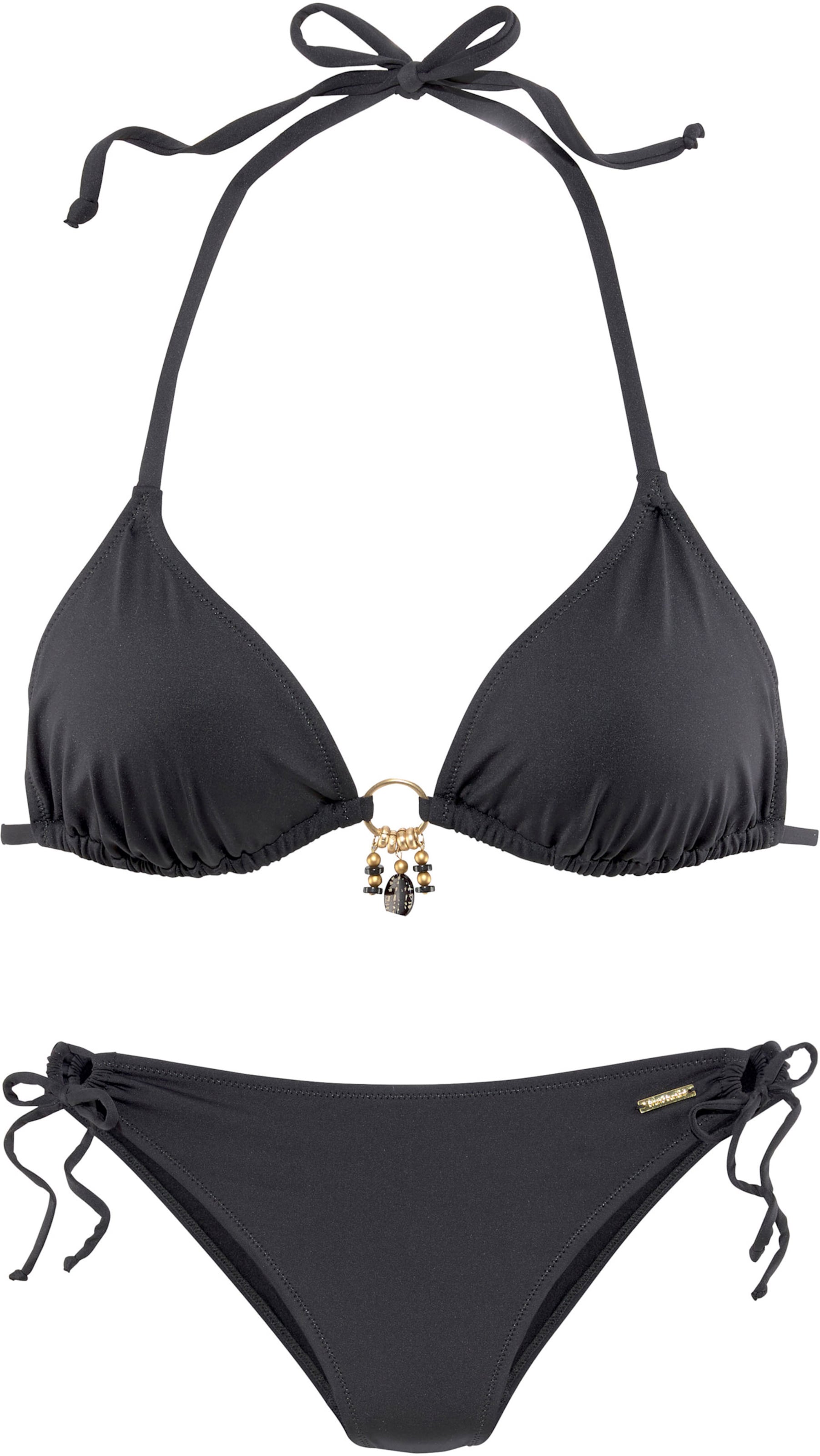 Triangel-Bikini in schwarz von Bruno Banani