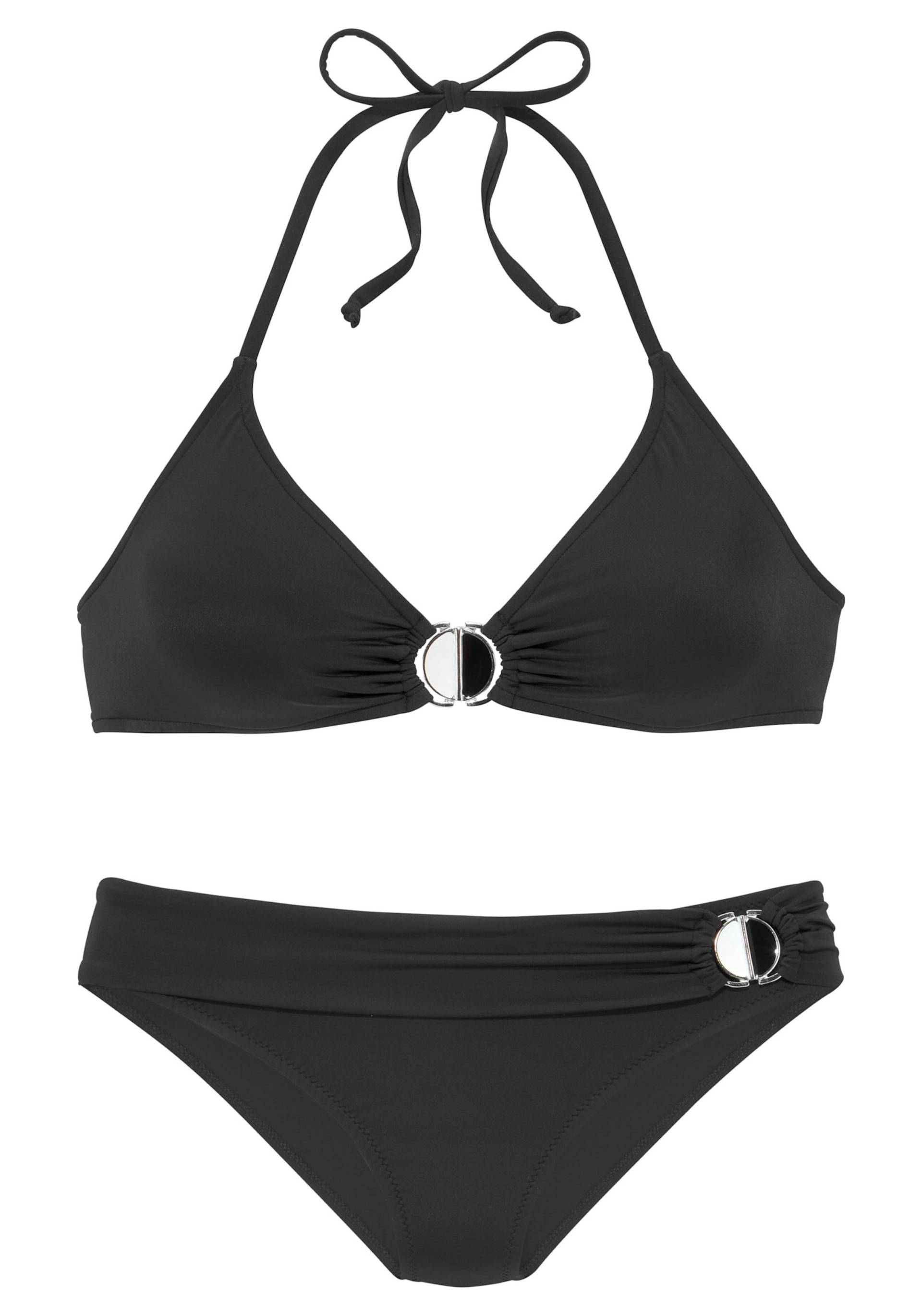 Triangel-Bikini in schwarz von JETTE