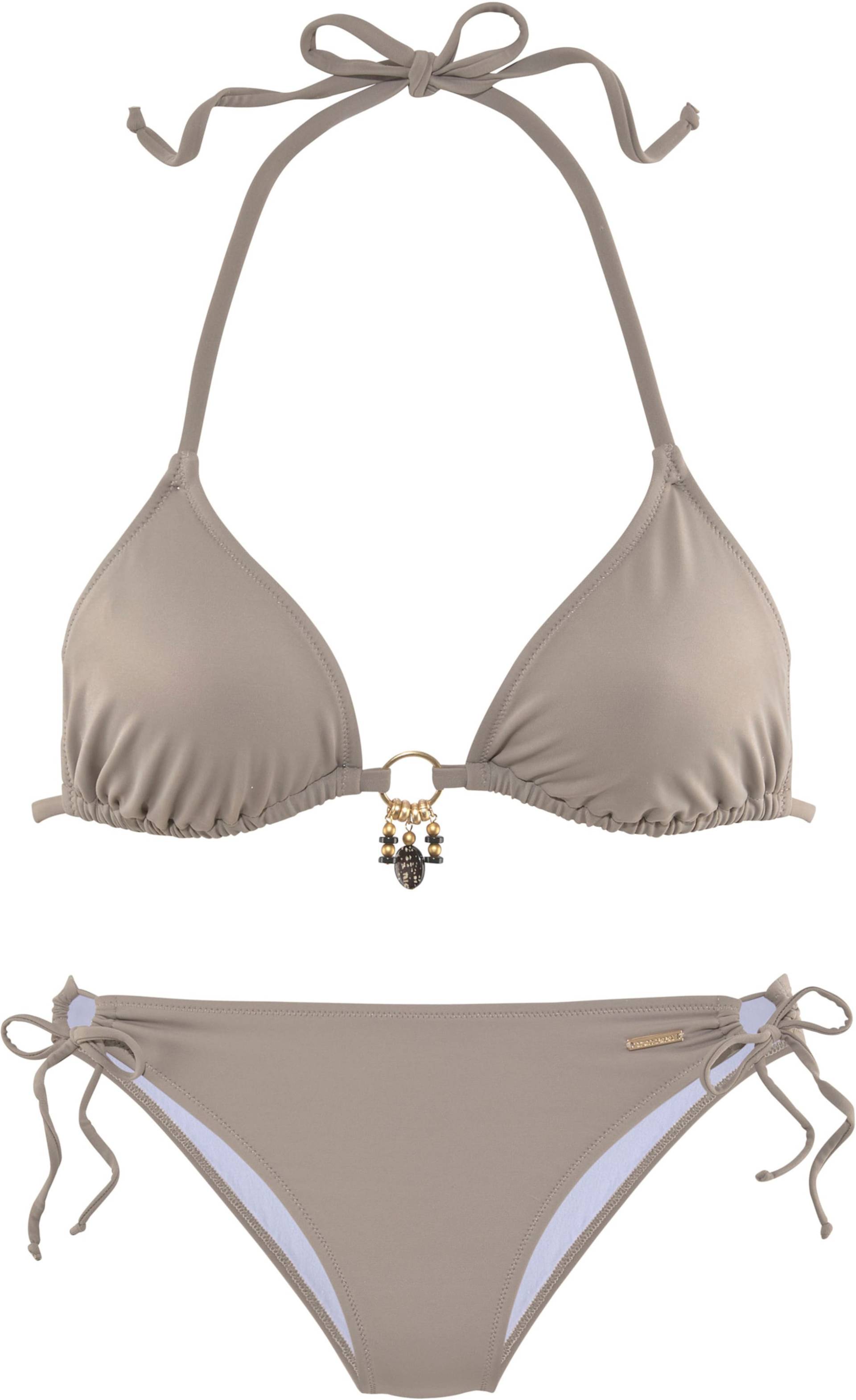 Triangel-Bikini in stein von Bruno Banani