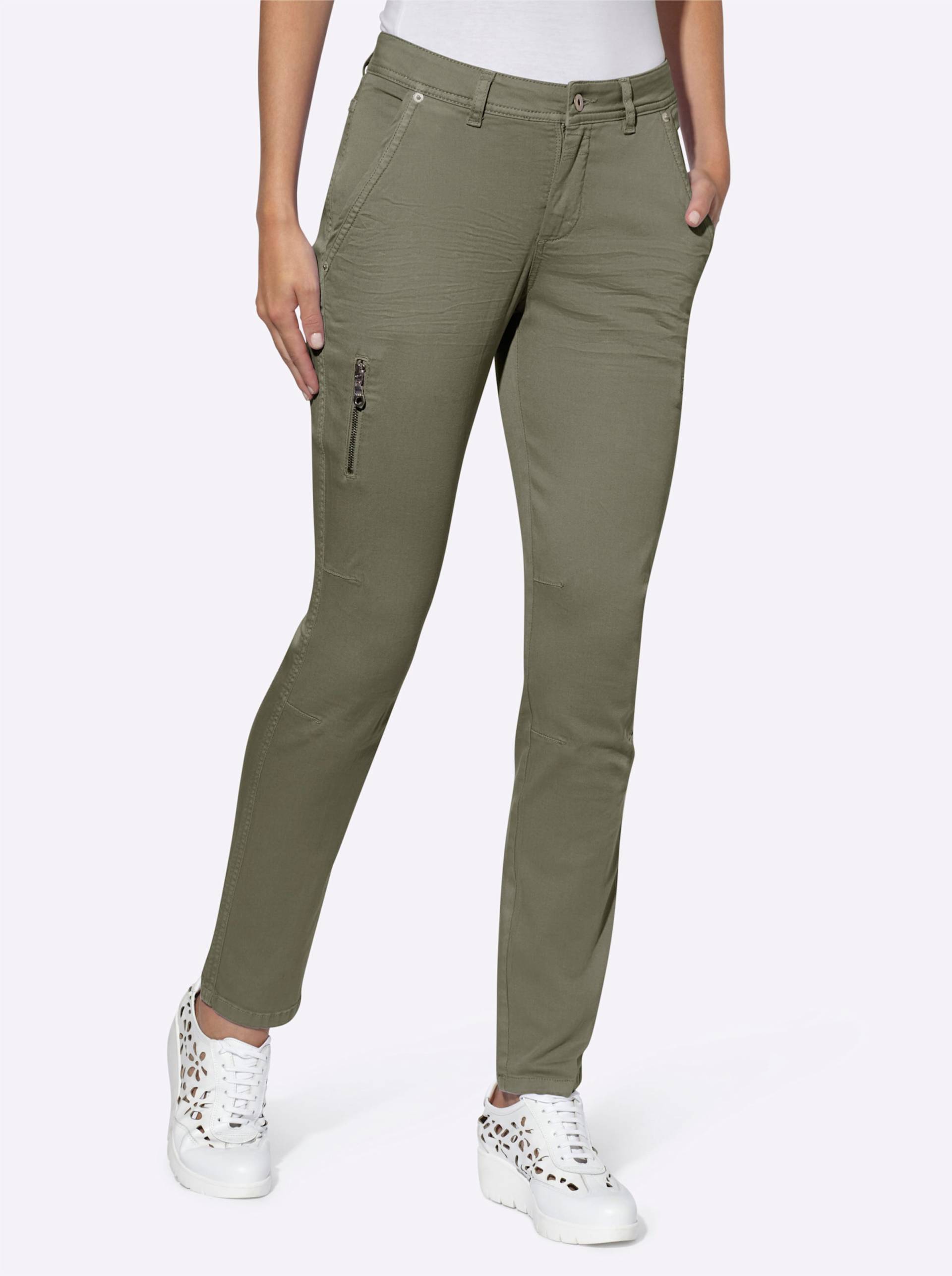 Twill-Hose in khaki von heine