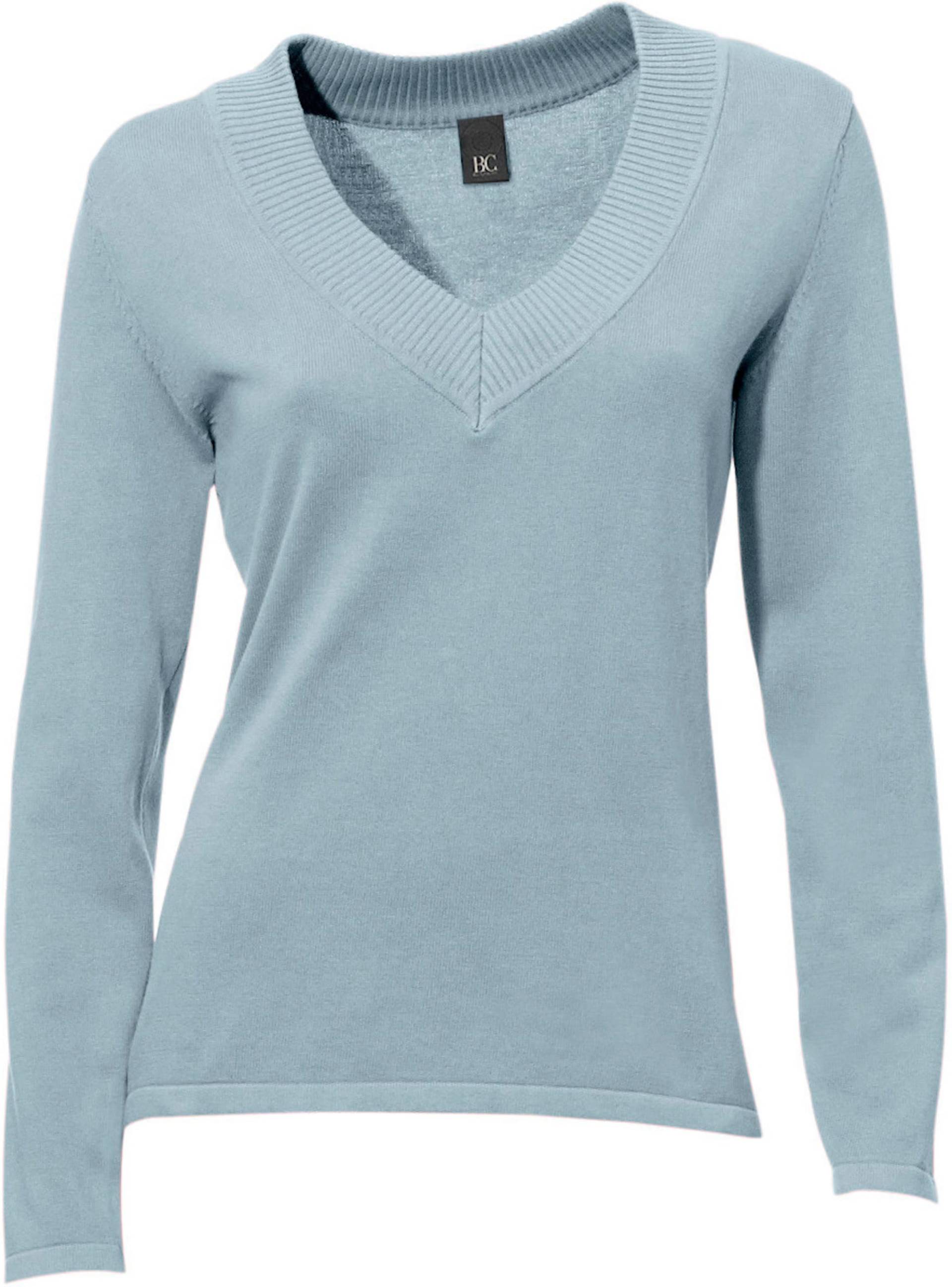 V-Pullover in bleu von heine