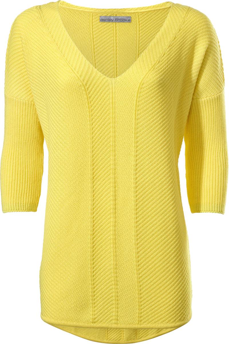 V-Pullover in gelb von heine