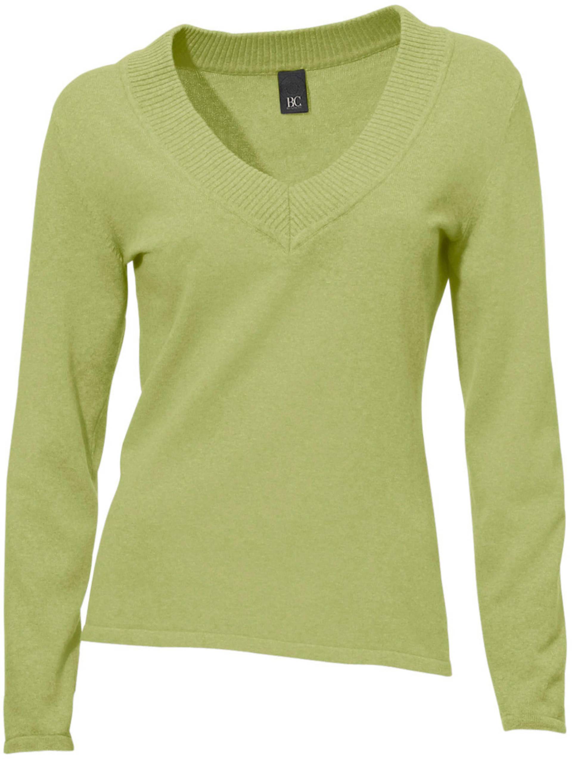 V-Pullover in kiwi von heine