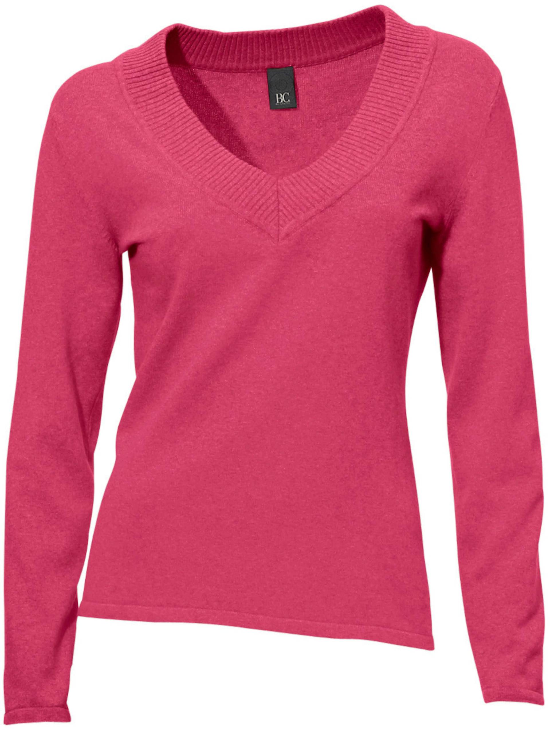 V-Pullover in pink von heine