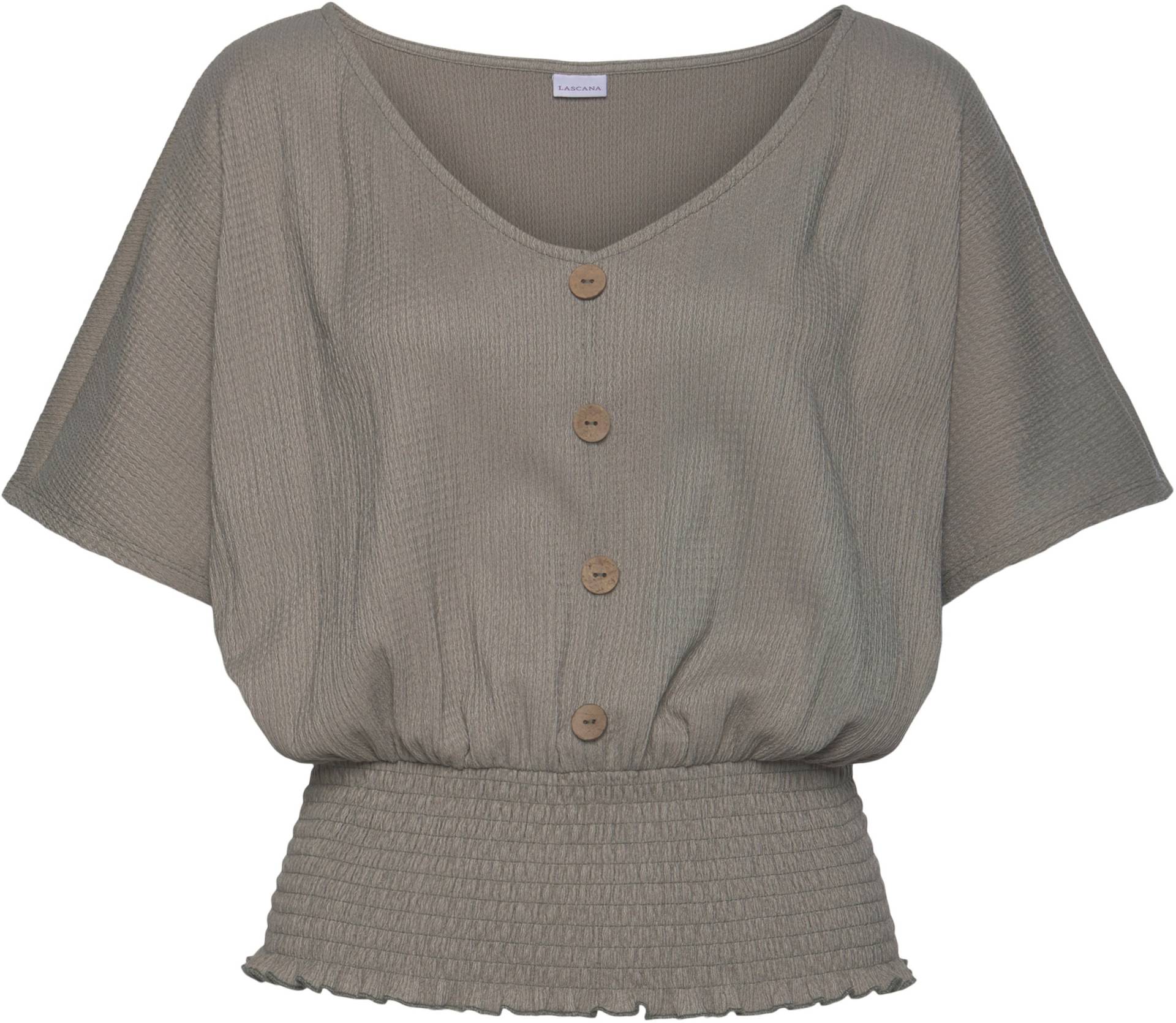 V-Shirt in khaki von LASCANA