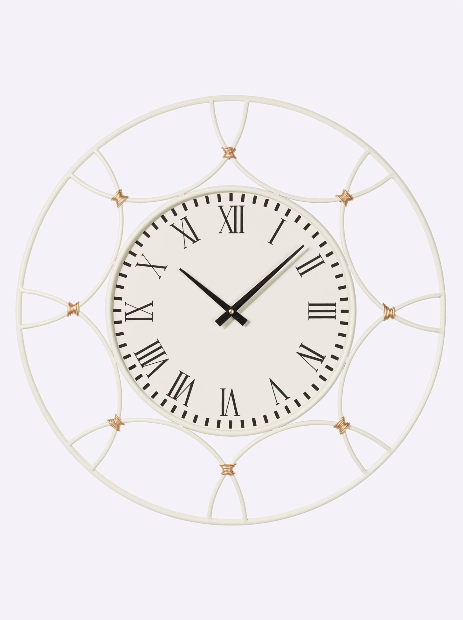 Wanduhr in creme von heine home