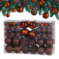 Weihnachtsbaumkugeln Bronze 100-tlg von Deuba®