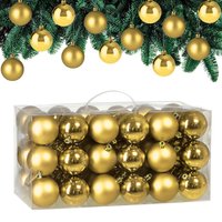 Weihnachtsbaumkugeln Gold 54-tlg von Deuba®