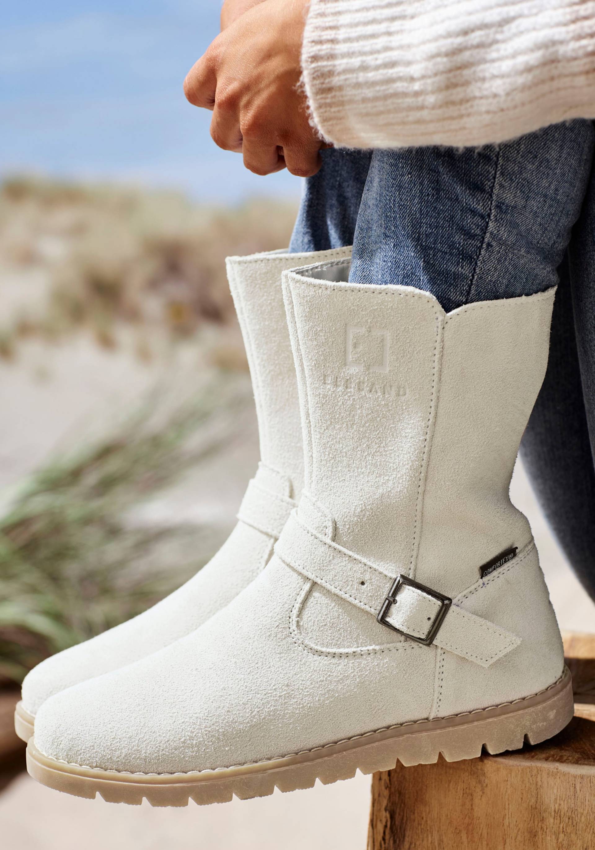 Winterstiefel in beige von Elbsand