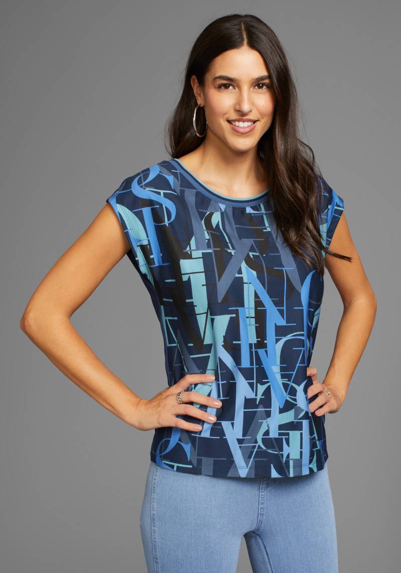 Laura Scott Kurzarmshirt, mit Allover-Print - NEUE KOLLEKTION von laura scott