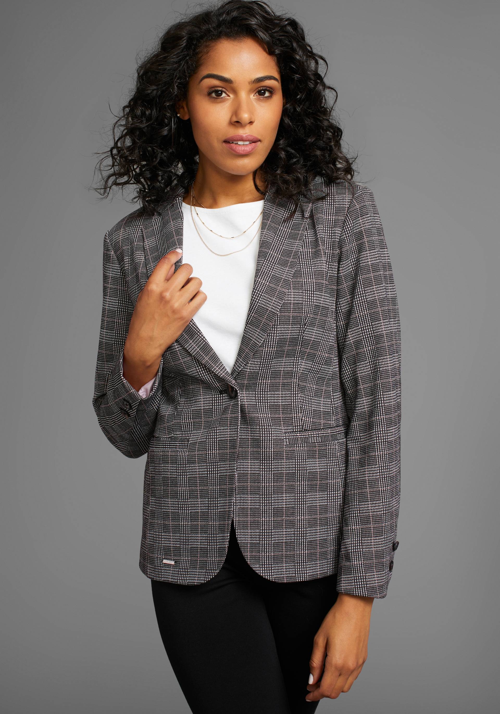 Laura Scott Kurzblazer, in trendigem Karolook, NEUE KOLLEKTION Laura Scott Kurzblazer, in trendigem Karolook, NEUE KOLLEKTION von laura scott