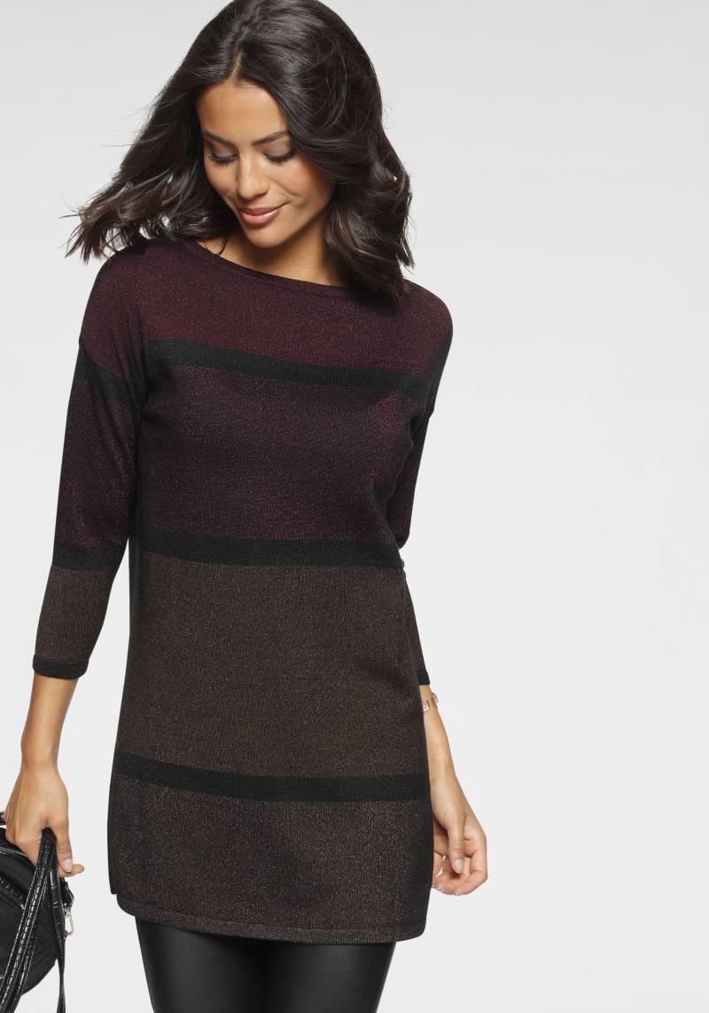 Laura Scott Longpullover, mit feinem Glanzeffekt von laura scott