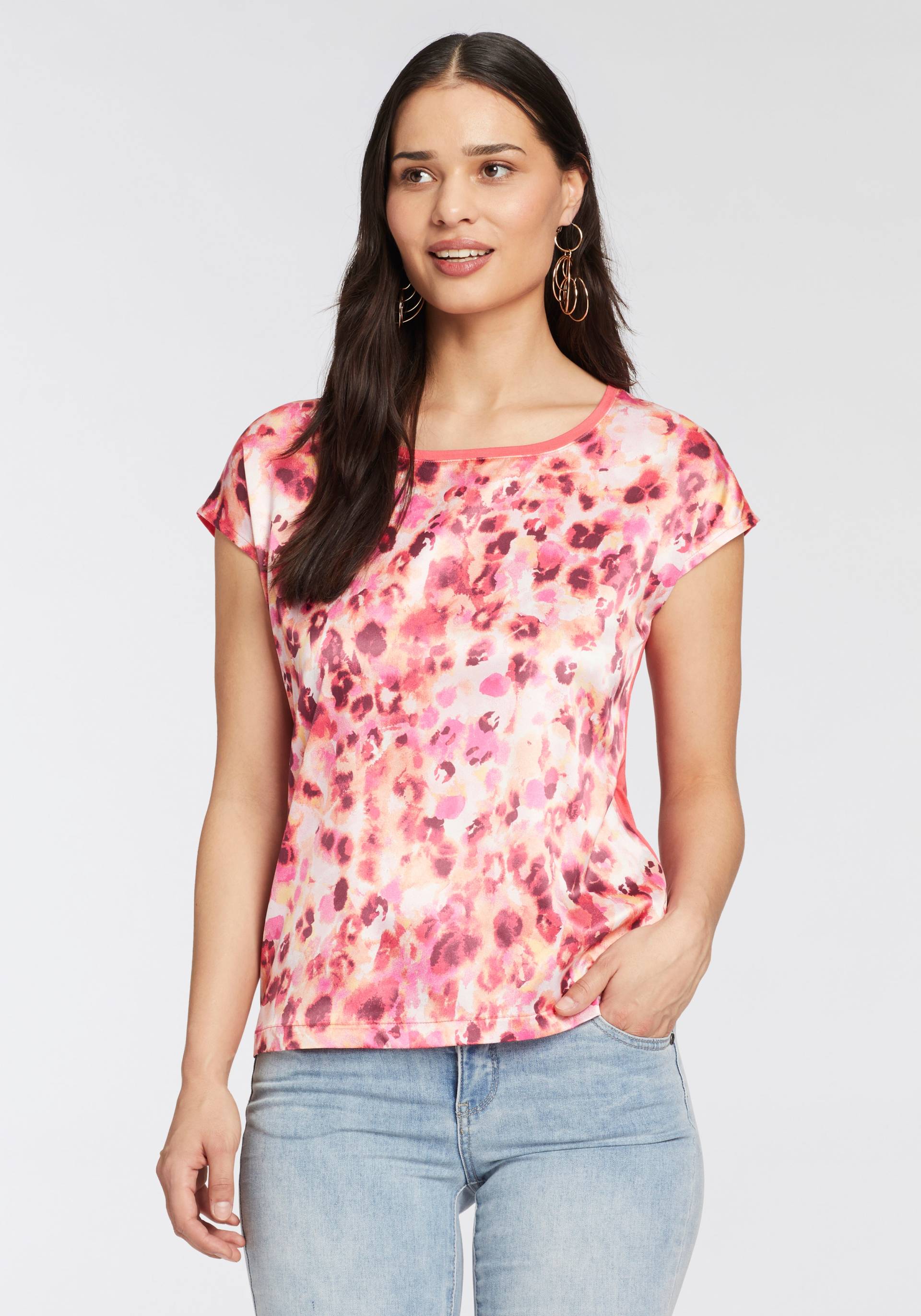 Laura Scott Shirtbluse, aus glänzendem Satin von laura scott