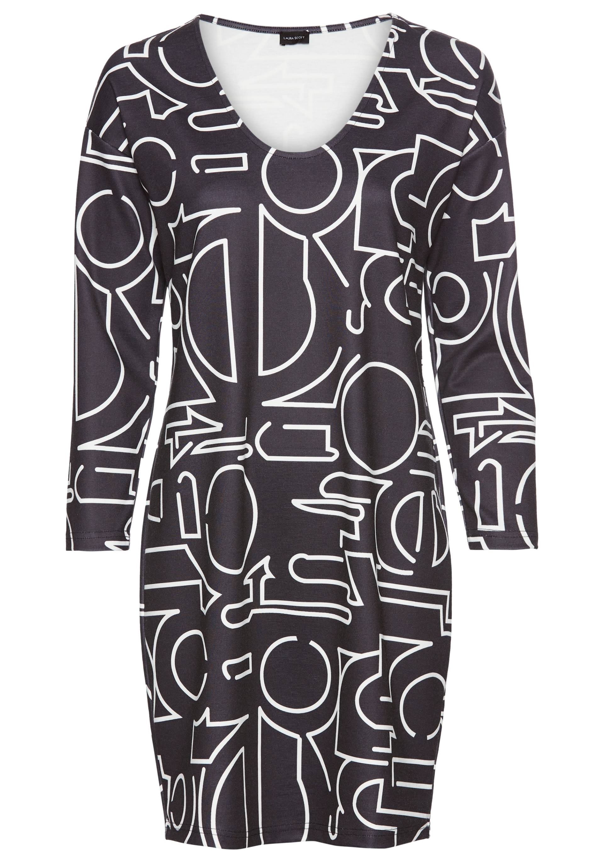 Laura Scott Shirtkleid, mit modernem Allover-Print Laura Scott Shirtkleid, mit modernem Allover-Print von laura scott