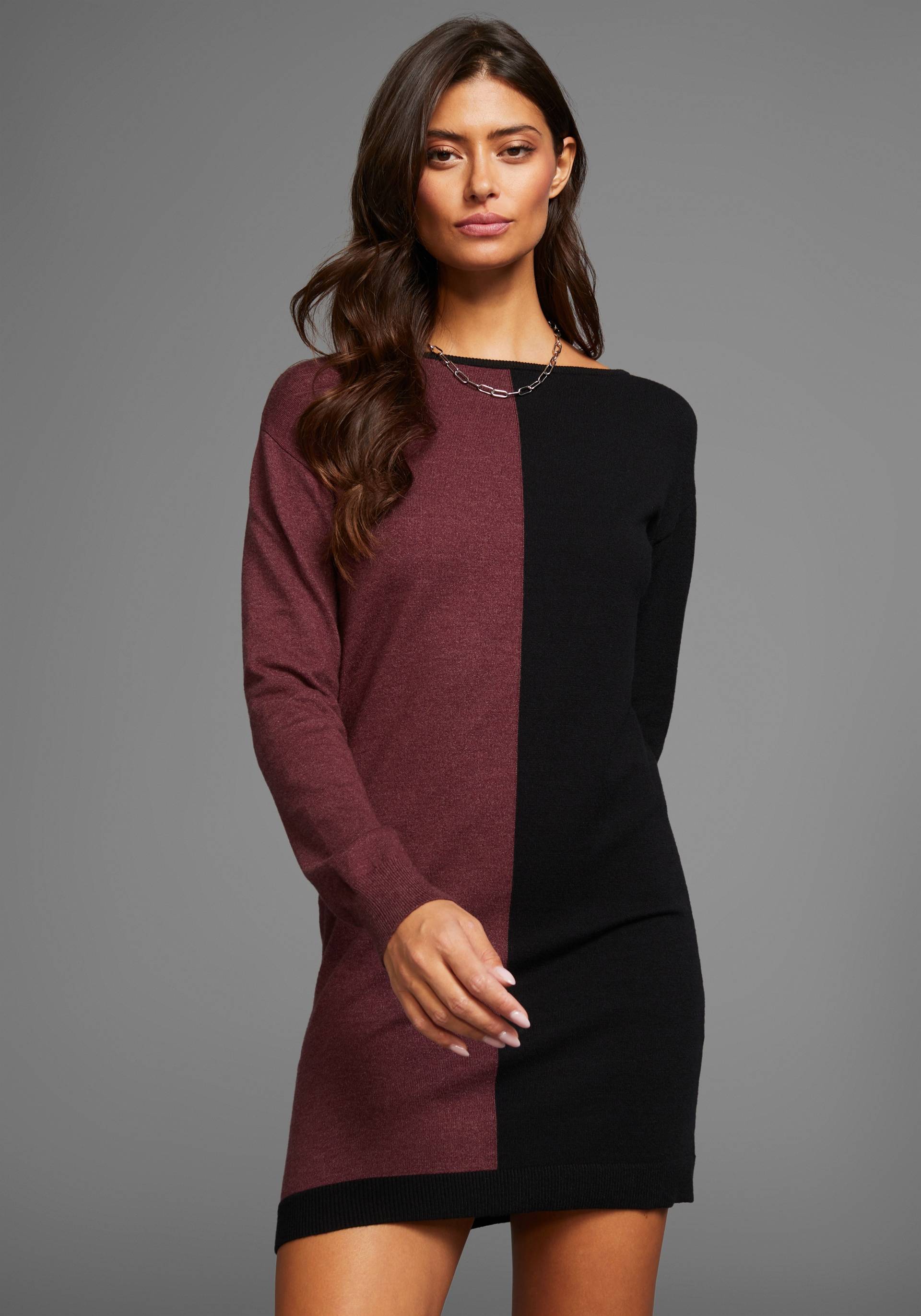 Laura Scott Strickkleid, mit zweifarbigem Design Laura Scott Strickkleid, mit zweifarbigem Design von laura scott
