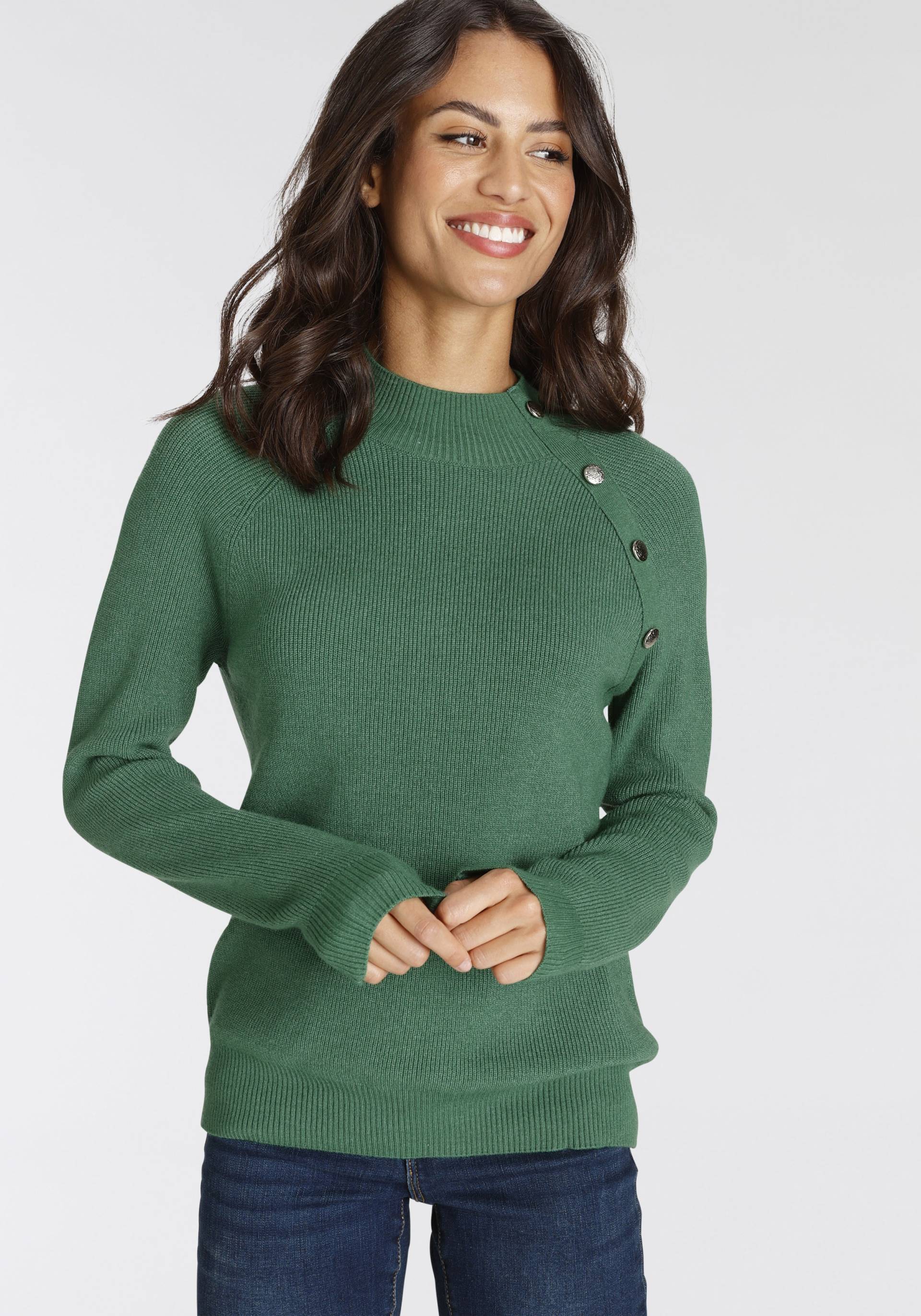 Laura Scott Strickpullover, mit Knopfdetail Laura Scott Strickpullover, mit Knopfdetail von laura scott
