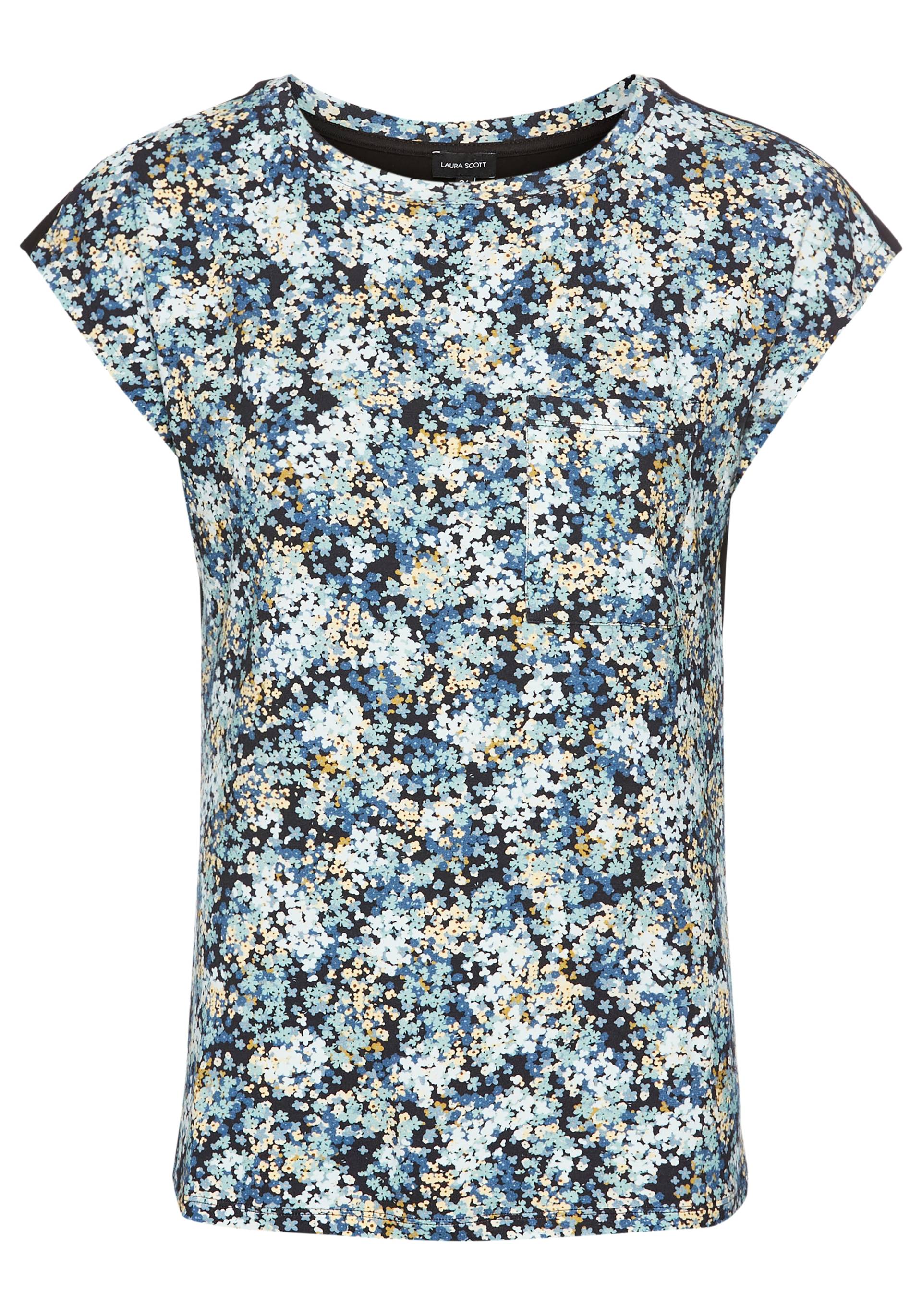 Laura Scott T-Shirt, mit filigranem Blumen-Druck Laura Scott T-Shirt, mit filigranem Blumen-Druck von laura scott