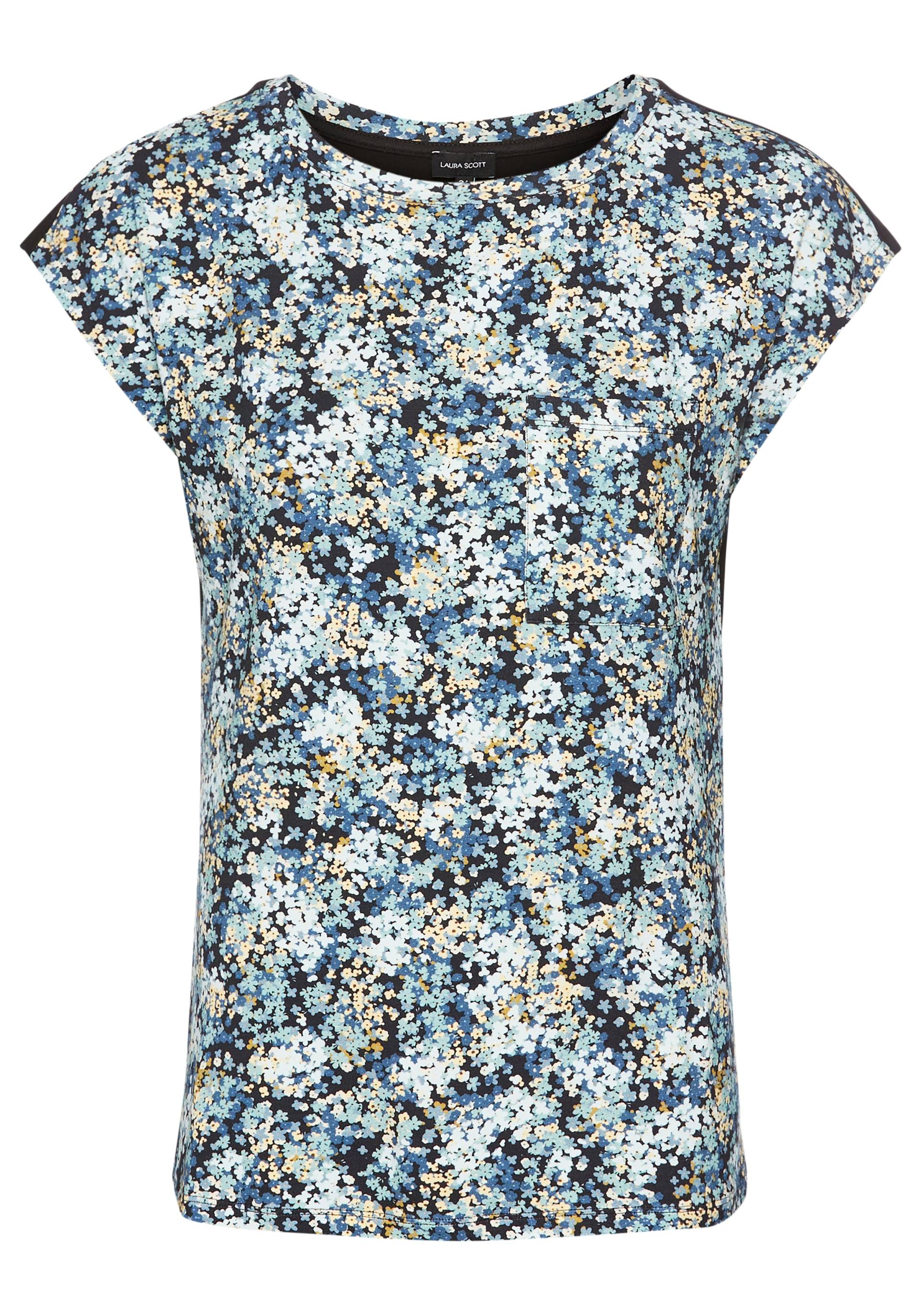 Laura Scott T-Shirt, mit filigranem Blumen-Druck von laura scott