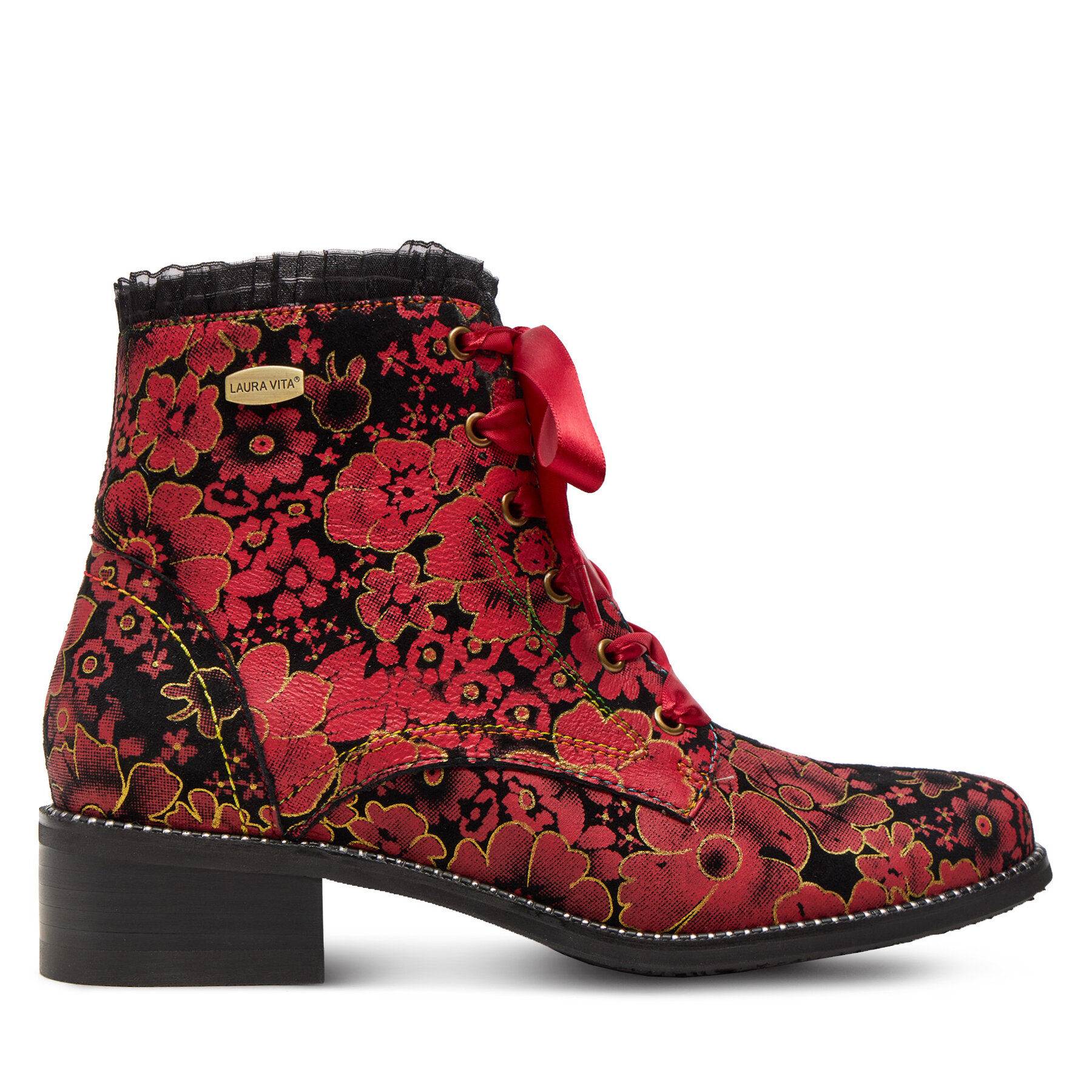 Stiefeletten Laura Vita Emcmao 45 Rot von laura vita